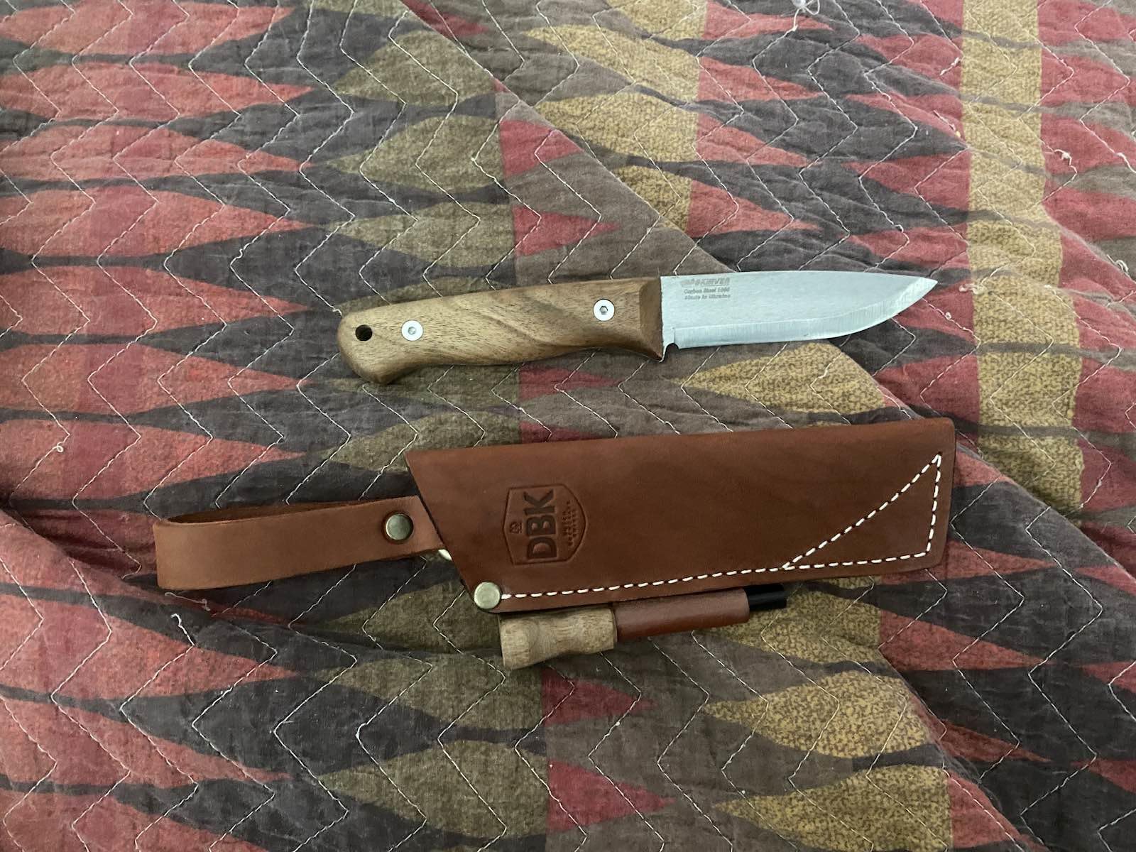 BPSKNIVES Bushmate 2.0 Designed by DBK - Bushcraft Knife - Fixed-Blade Carbon Steel Knife with Leather Sheath & Firestarter - Outdoor Full Tang Knife - Camping Survival Knives customer photo 1