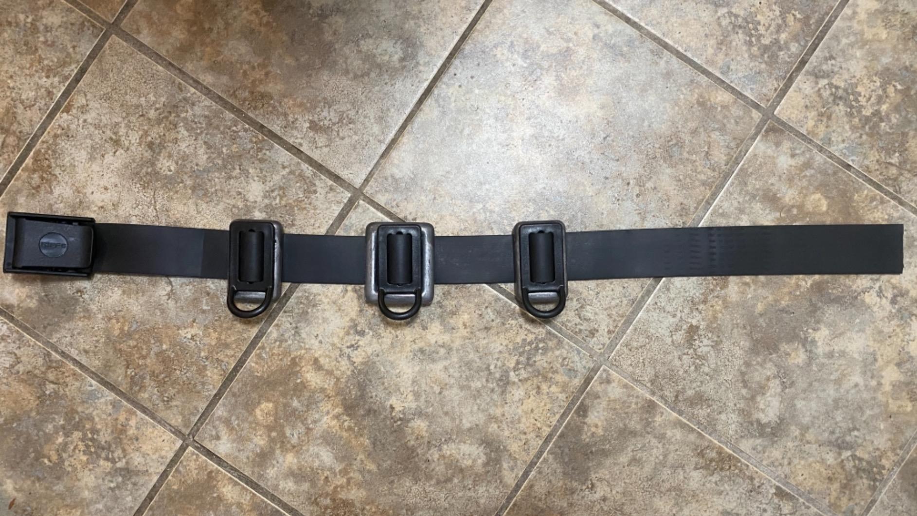 Riffe Rubber Weight Belt (Black) With Glass Filled Nylon Buckle, For Freediving and Spearfishing - Quick-Release Lever Ensures Safety On The Water, 54 Inch's Length customer photo 1