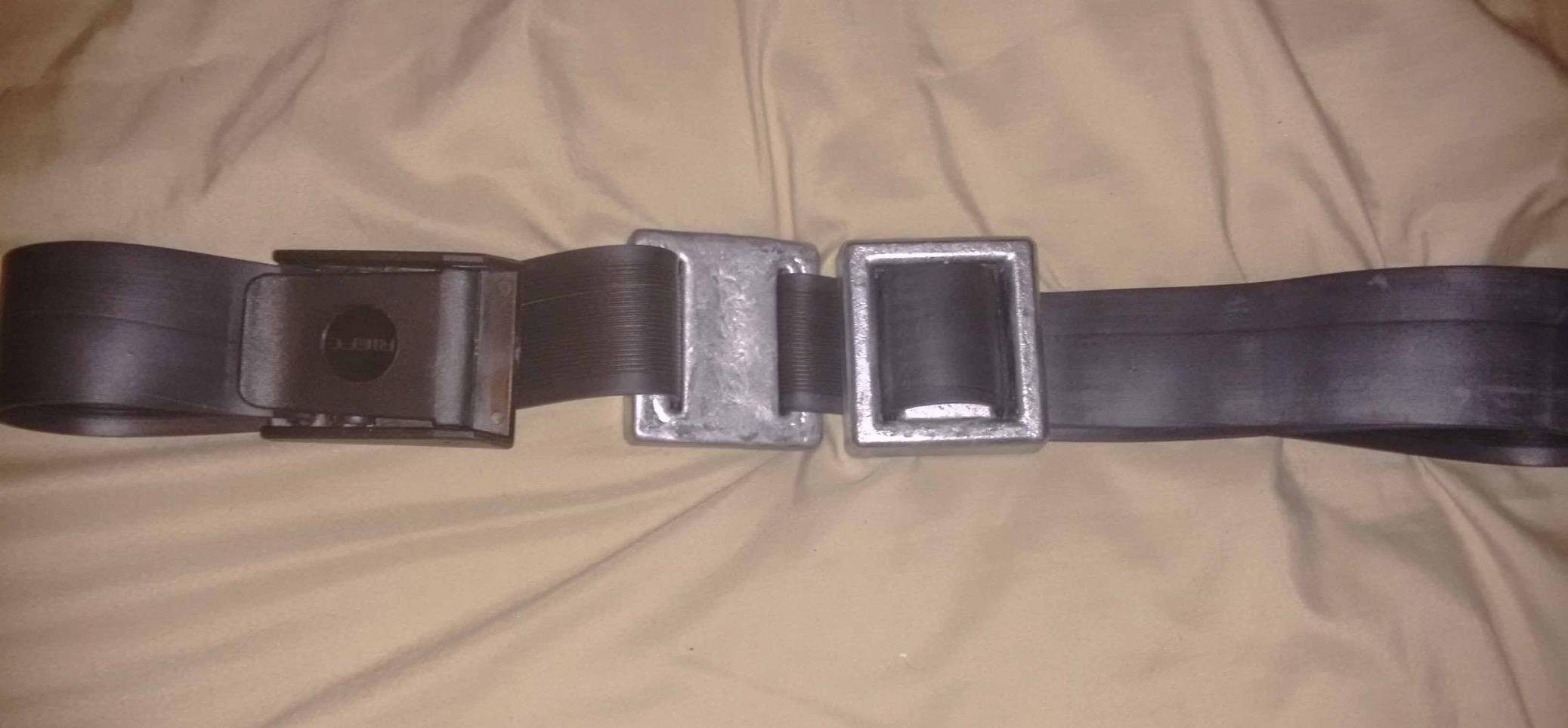 Riffe Rubber Weight Belt (Black) With Glass Filled Nylon Buckle, For Freediving and Spearfishing - Quick-Release Lever Ensures Safety On The Water, 54 Inch's Length customer photo 2