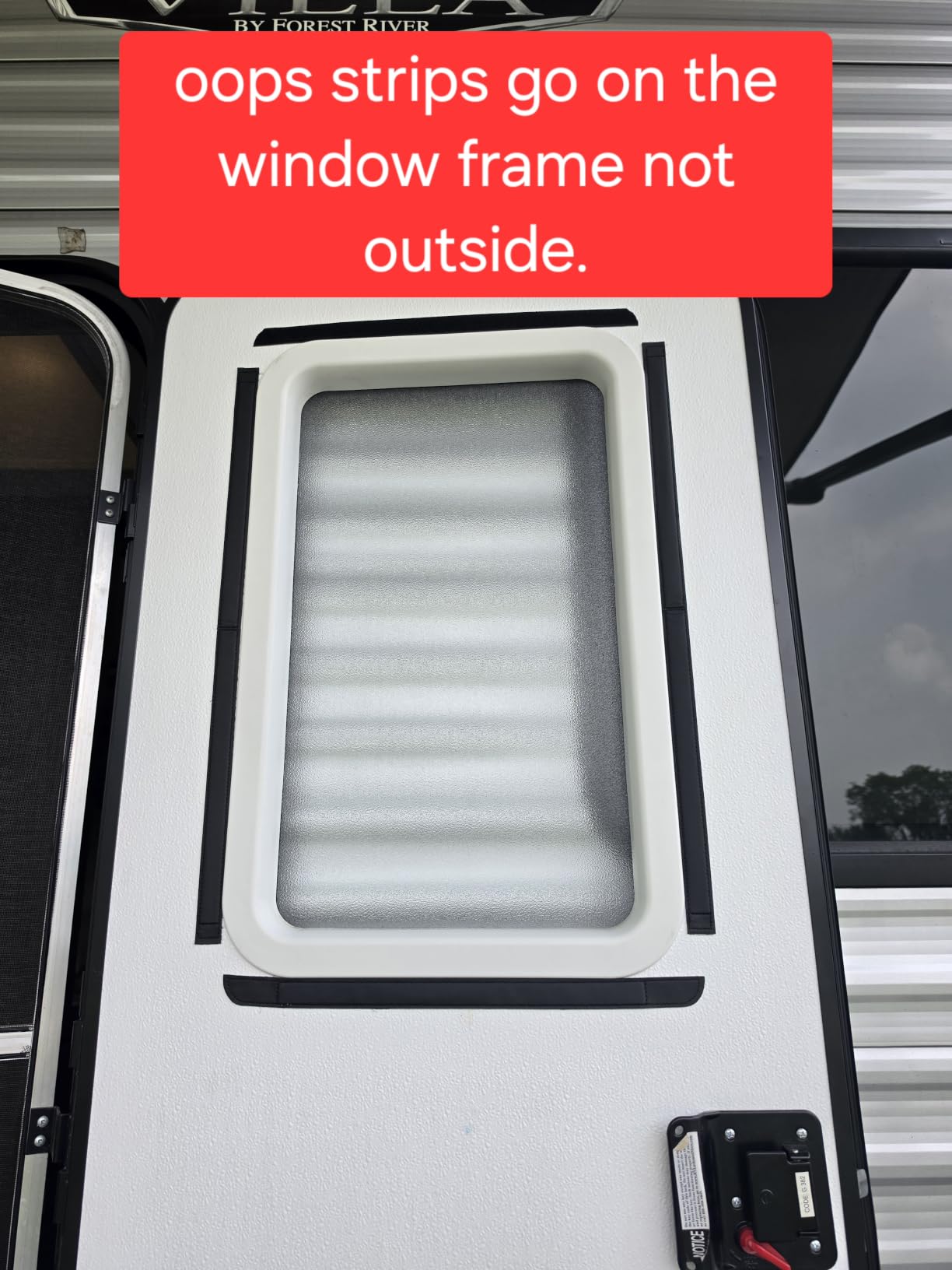 RV Door Window Shade Cover - Magnetic RV Blackout Window Cover with UV Protection and Privacy Features (25 x 16 in) Foldable Magnet Design, Waterproof Fabric customer photo 1