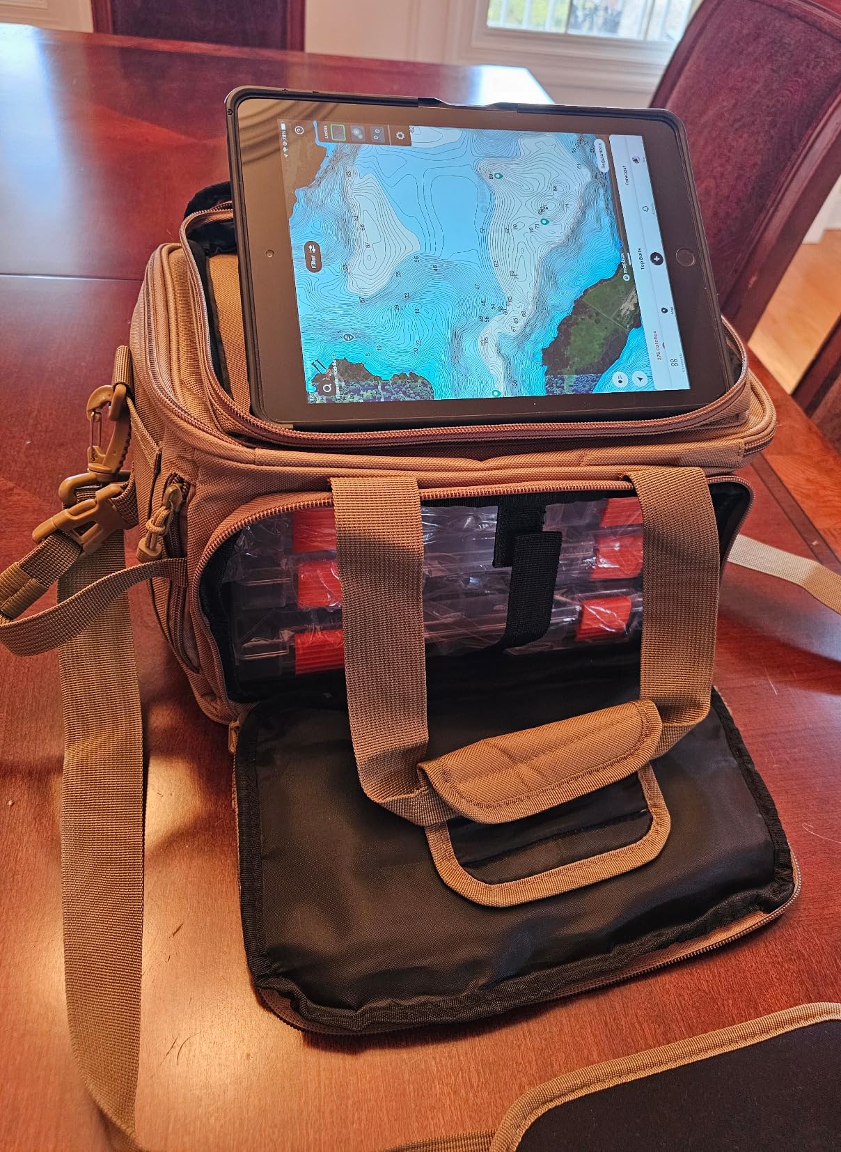 KastKing Karryall Fishing Tackle Bags with 4 * 3600 Tackle Trays - Saltwater & Freshwater Fishing Gear Storage customer photo 2