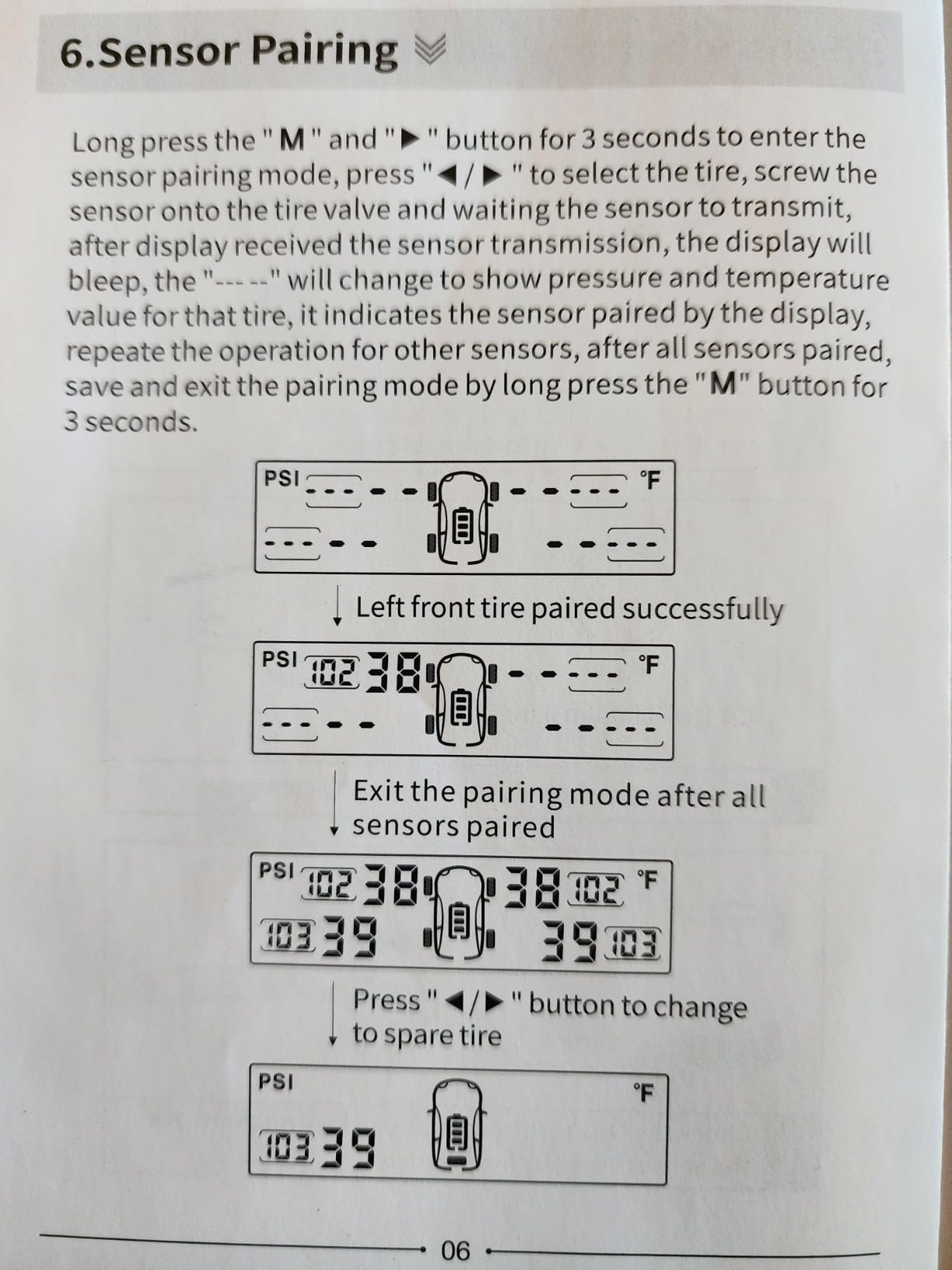 Masoll RV Tire Pressure Monitoring System, TPMS with 4 Tire Pressure Sensors | Solar Charger, 6 Alarm Modes, 0-99 PSI for RV/Travel Trailer/Camper/Truck/SUV/Car/Older Vehicle customer photo 2