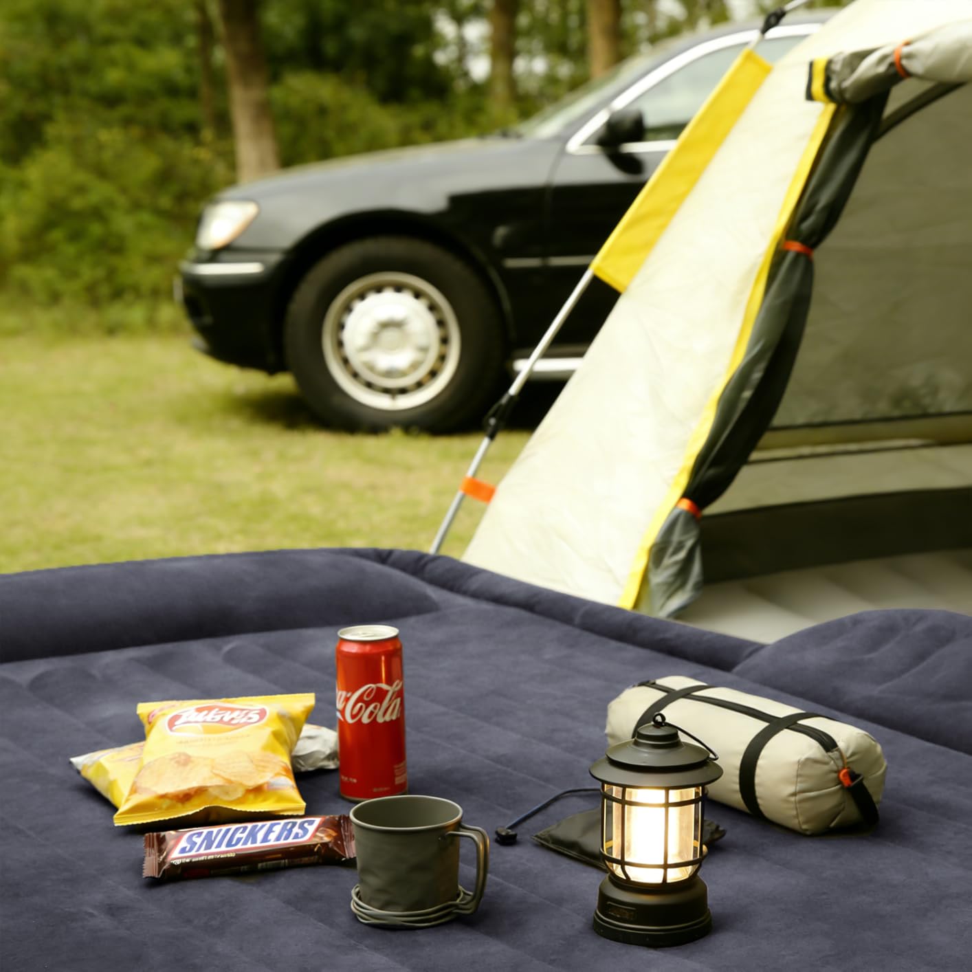 Self-Inflating SUV Air Mattress with Built in Electric Pump | Car Air Mattress with Pillow for Trunk, Portable Car Mattress for Road Trip, Car Camping, Outdoor Tent customer photo 2