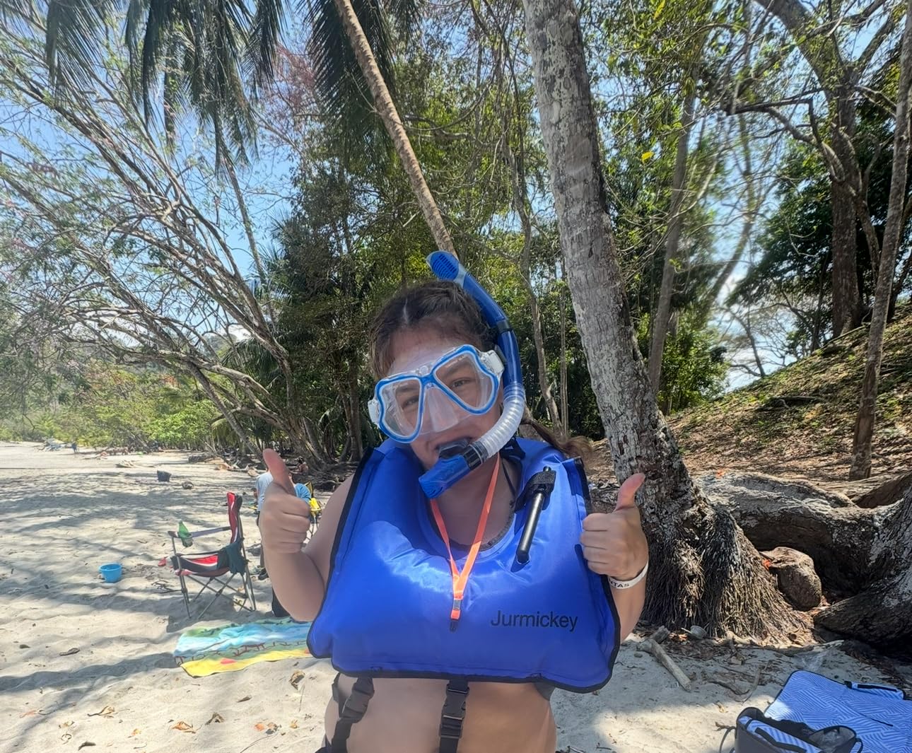 Inflatable Snorkel Vest Adults, Portable Snorkel Jacket, Buoyancy Vest for Snorkeling, Swimming, Kayaking, Boating, Safety Load Up to 220 Ibs customer photo 1