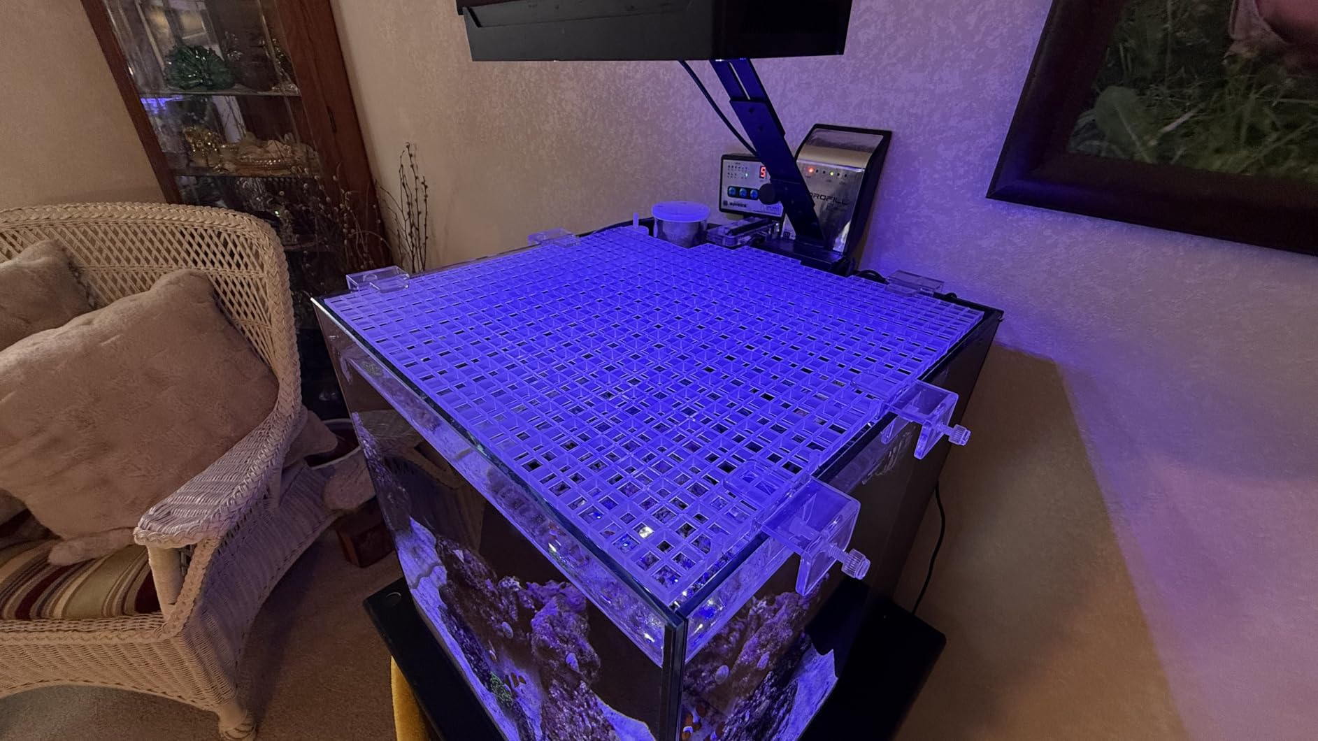 4 Aquarium Lid Hood Fish Tank Top Cover Terrarium Lid Plastic Grid Panel Egg Crate Grate 6 Aquarium Glass Cover Board Clip customer photo 1