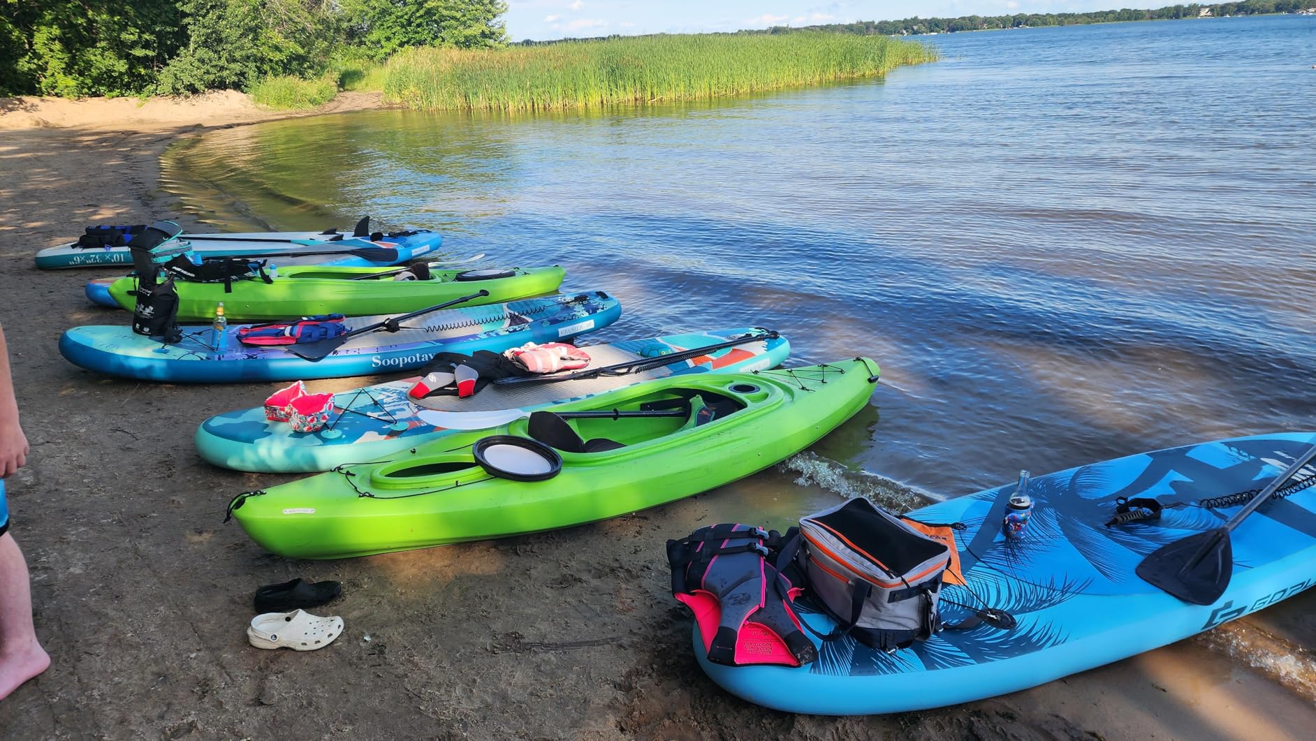 Paddle Board Cooler Waterproof Large Capacity SUP Deck Coolers, Leakproof Kayak Cooler Accessories Premium Insulated Cooler for Paddleboard Accessories,Drinks | Quality Clips& Bottle Opener Included customer photo 1