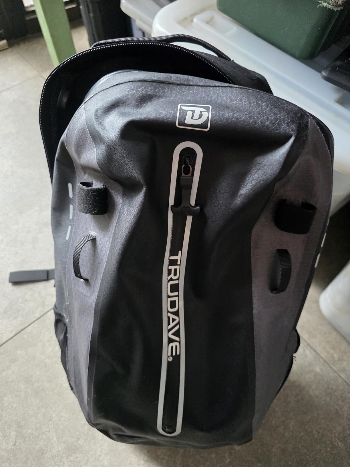 Trudave Waterproof Backpack, Waterproof Submersible Backpack, Floating TPU Coated Dry Bag with Airtight Zipper for Kayak, Fishing, Boating, Hiking (30L) customer photo 2