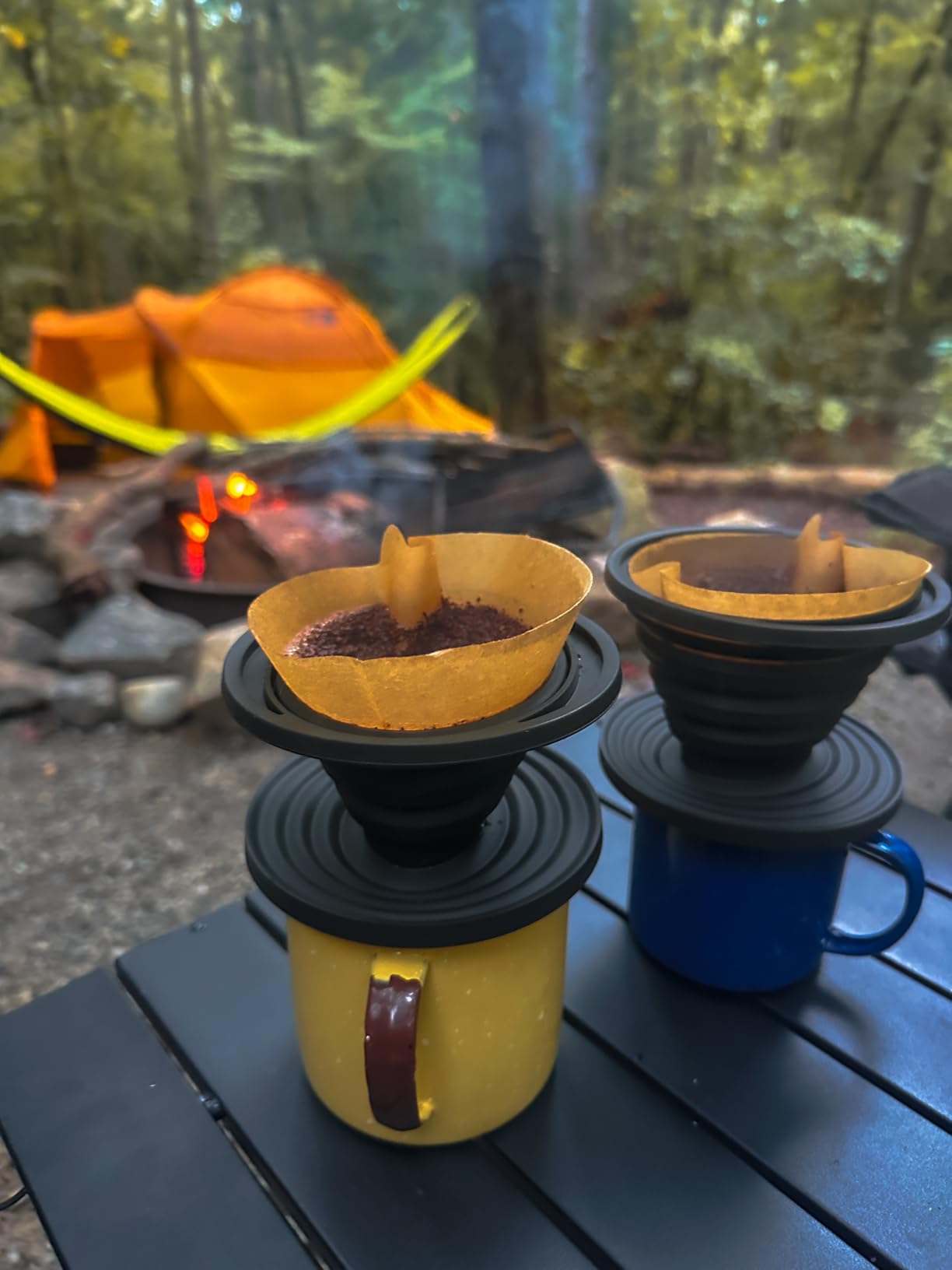 COLETTI Sierra Camping Pour Over Coffee Dripper - Collapsible Pour Over Coffee Dripper - Includes Pack of Paper Filters customer photo 2