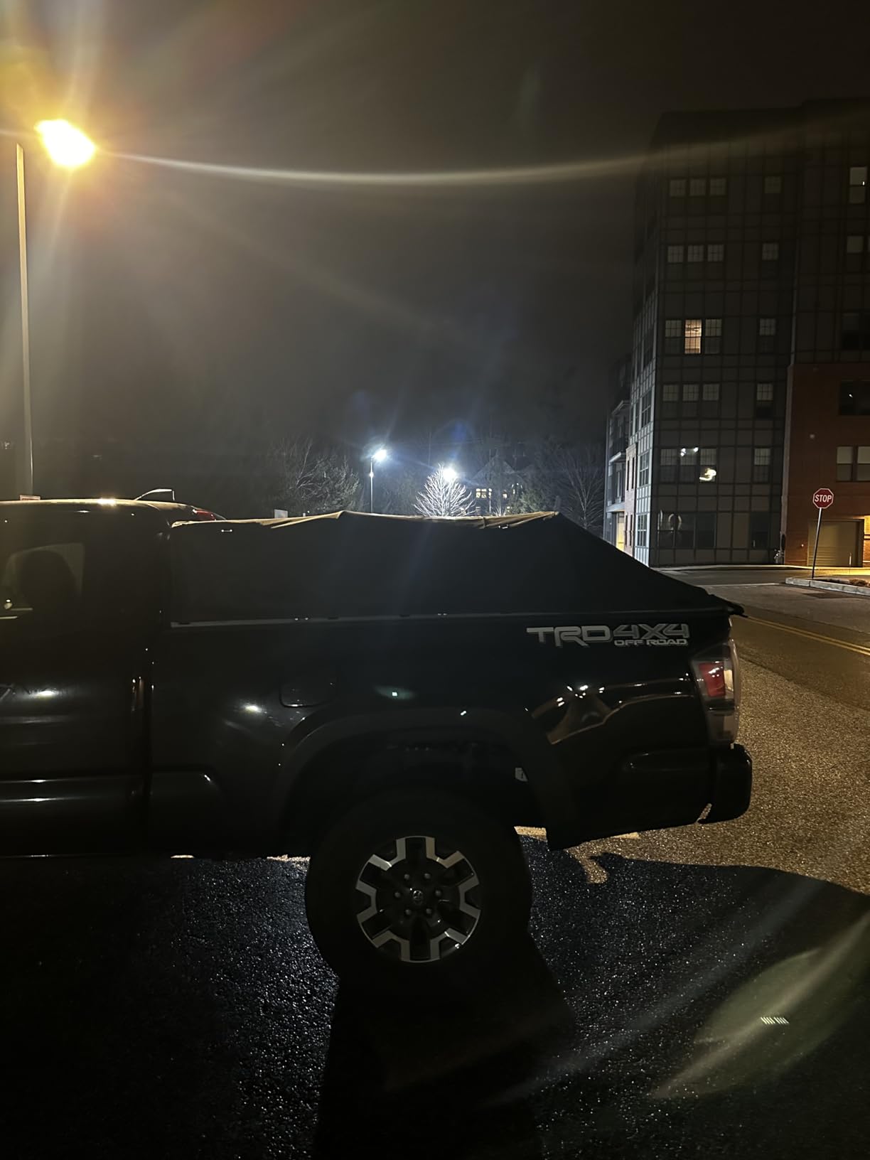 JOYTUTUS Truck Bed Soft Topper Compatible with 2019-2026 Ram 1500 with 5.5ft Bed (w/o RamBox) & Silverado Sierra 1500 with 5.8ft Bed Foldable Camper Shell Truck Top customer photo 1