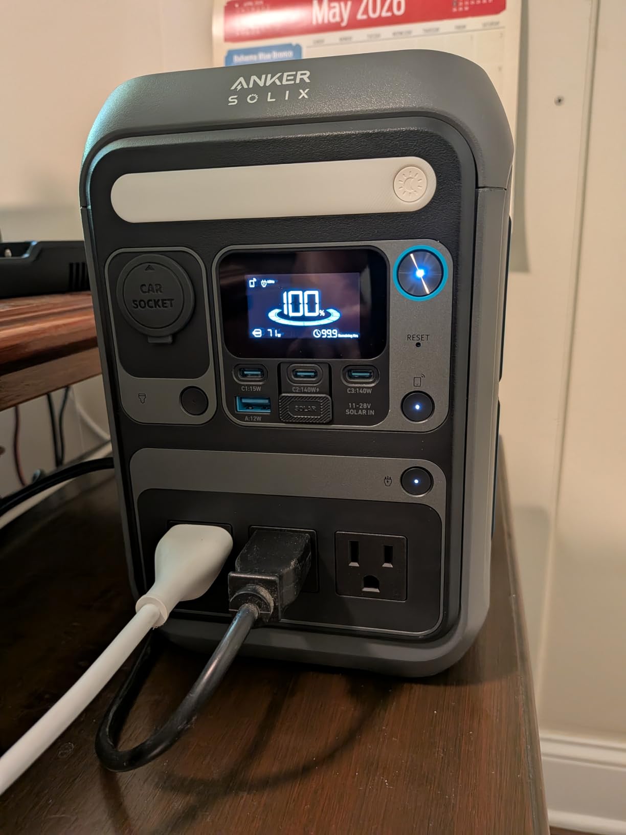 Anker Portable Power Station SOLIX C300, 288Wh LiFePO4 Backup Battery, 300W Solar Generator, 140W Two-Way Fast Charging customer photo 1