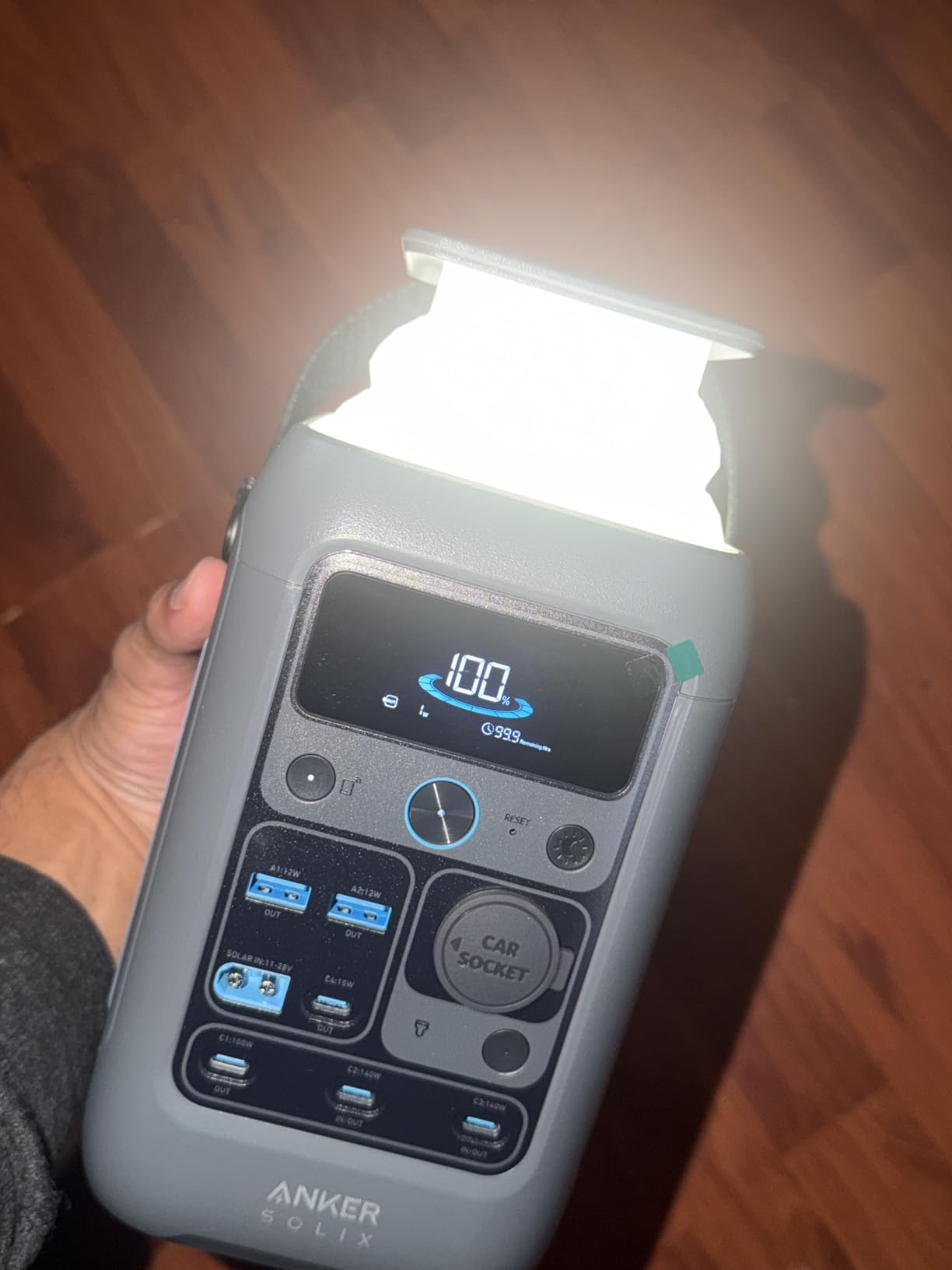Anker SOLIX C300 DC Power Bank Station, Outdoor 288Wh Portable Power Station, LiFePO4 Battery, 300W Solar Generator, for Camping, Traveling, and Emergencies (No Wall Charger Included) customer photo 2