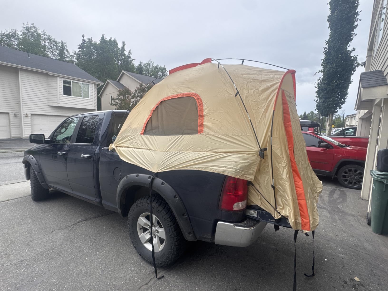 Pickup Truck Tent with Awning Shade, Waterproof PU5000mm Oxford for 5.5-6.3 FT Truck Bed for Camping Travel Outdoor Activities customer photo 1