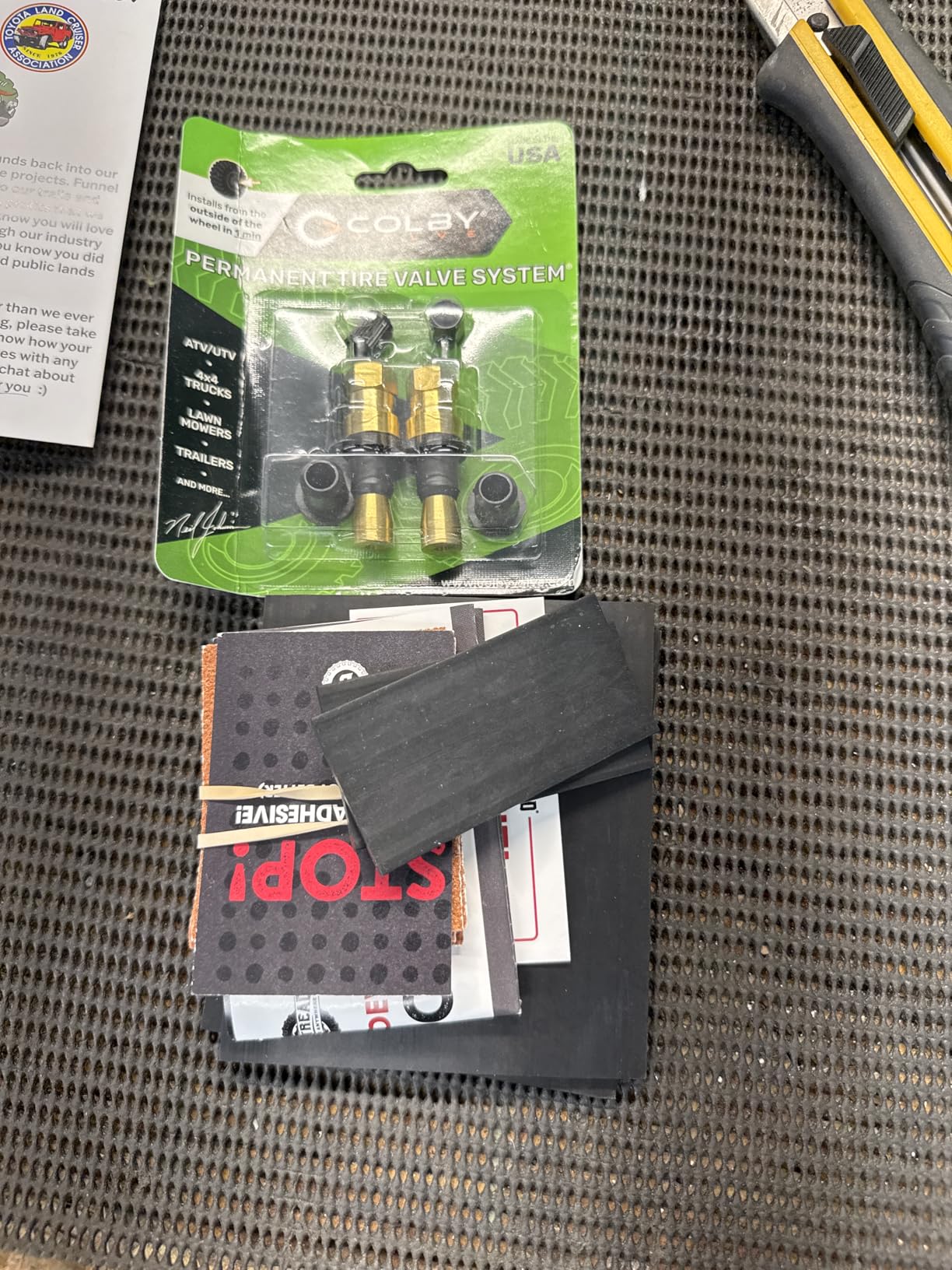 Xtreme 4x4 Tire Repair Kit Complete Off-Road Tire Repair Includes Tool Roll Bag, Tire Plug Kit, GlueTread Sidewall Tire Repair Kit, and Two Colby Valve Permanent Valve Stem Replacements customer photo 2