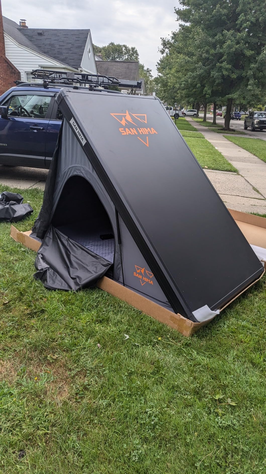 Sanhima Rooftop Tent Hard Shell - Hotham Lite Overland Aluminium Roof Top Tent 4.56