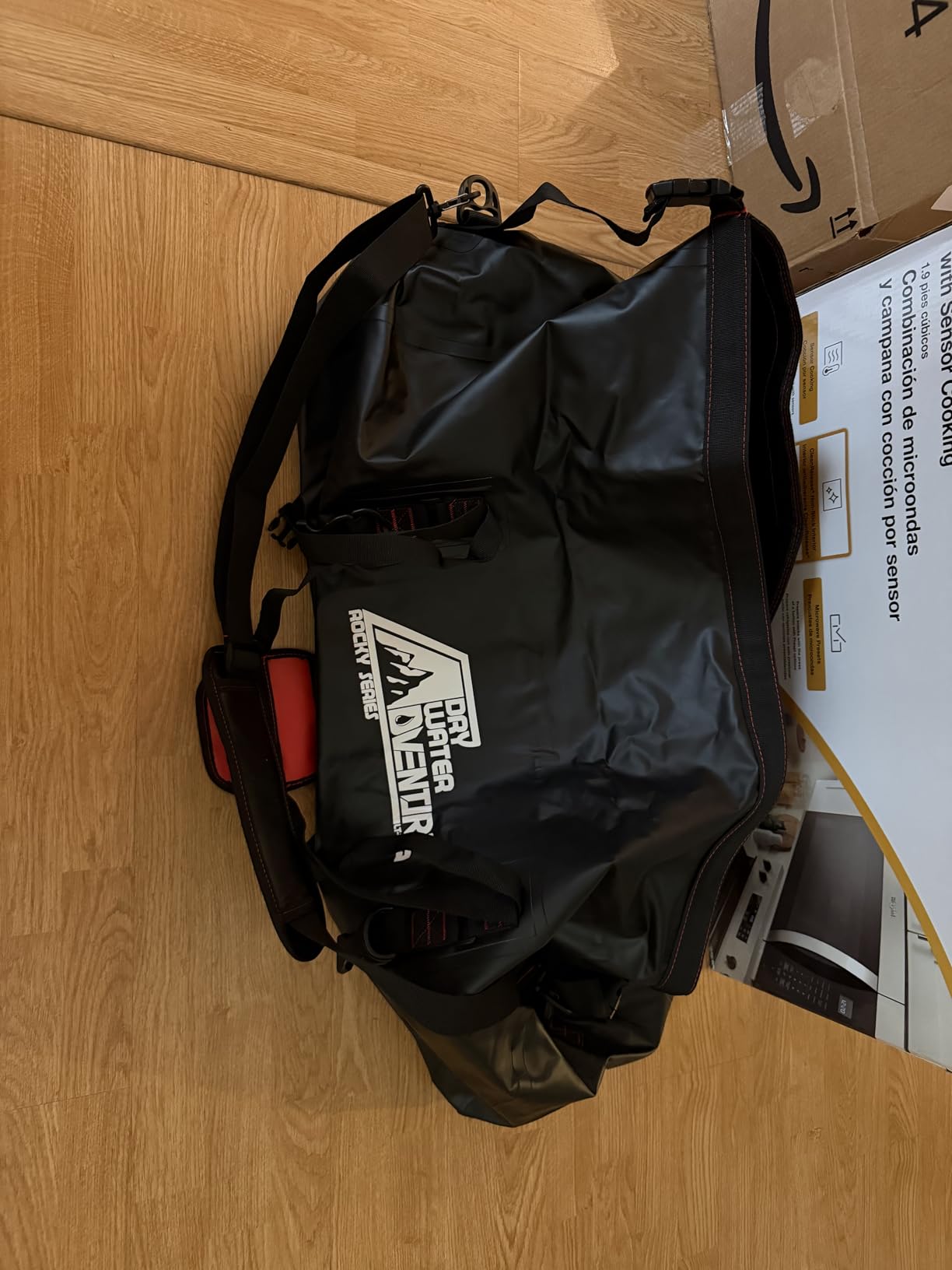 Dry Water Adventure Waterproof Duffel Bag 120L - Marine Grade Dry Bag with Tie Down Straps for Motorcycle Touring, Boating, Camping | Roll Top Seal customer photo 2