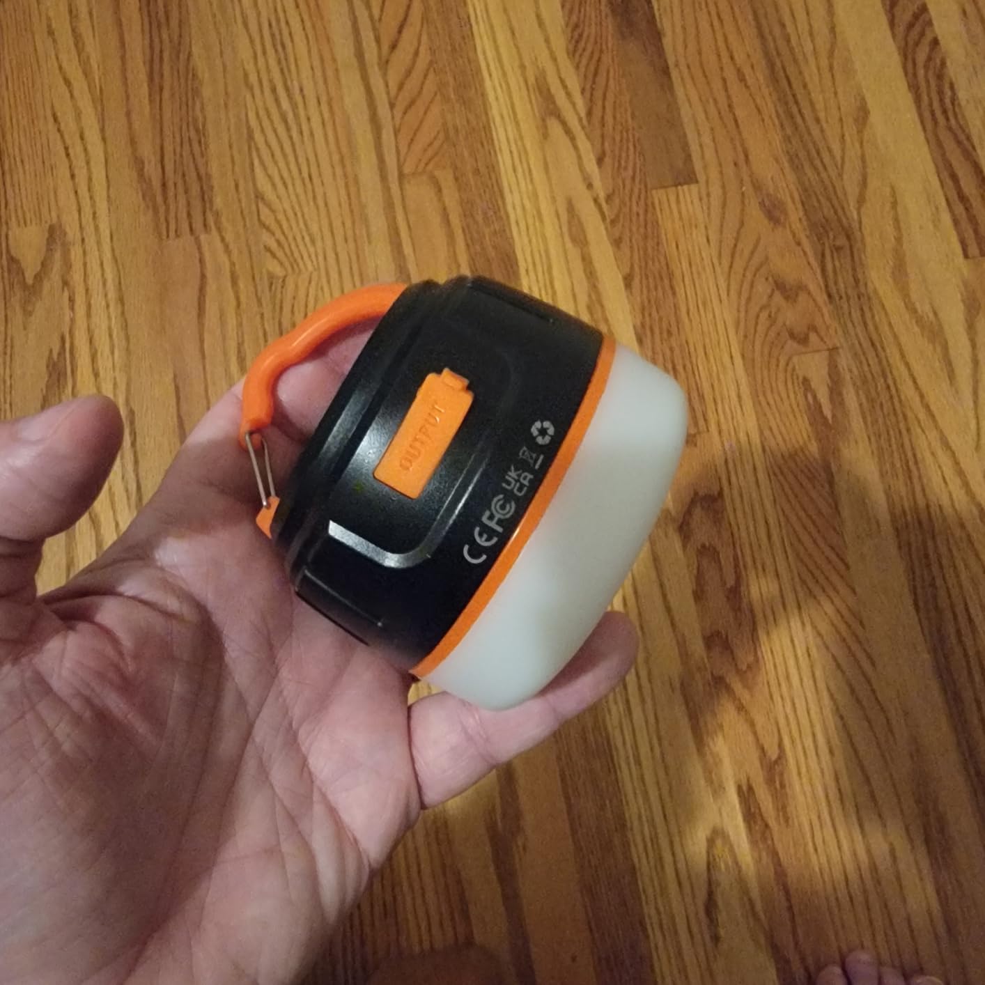 Yonktoo Camping Lantern Rechargeable, 300H Runtime, 6400mAh, IPX5 Waterproof Tent Light for Camping, Hiking, Power Outages, Home, Emergency - Standard Edition, Orange customer photo 1
