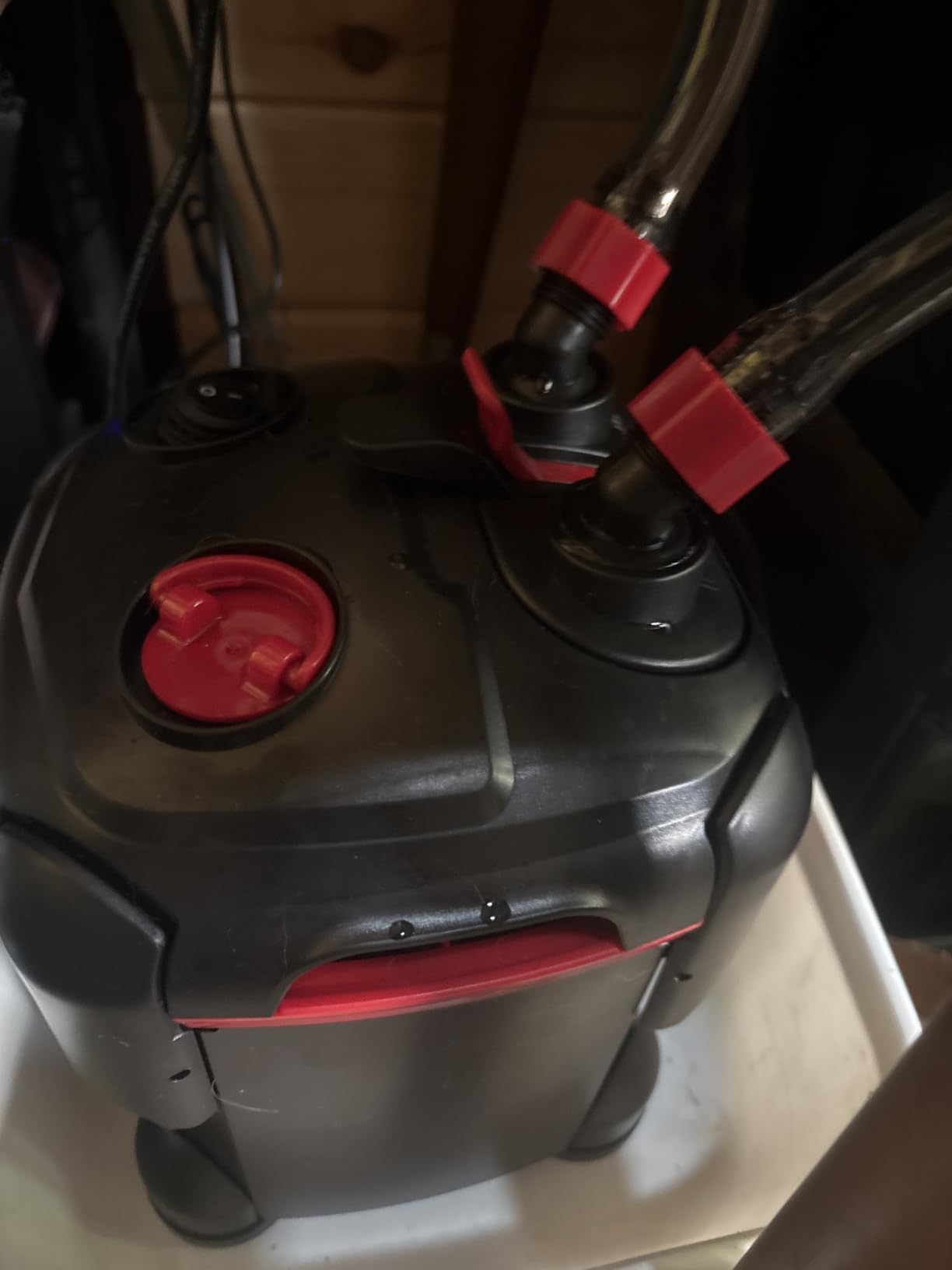 PONDFORSE Canister Filter, External Aquarium Filter Ultra-Quiet with Media, Adjustable Flow Rate customer photo 2