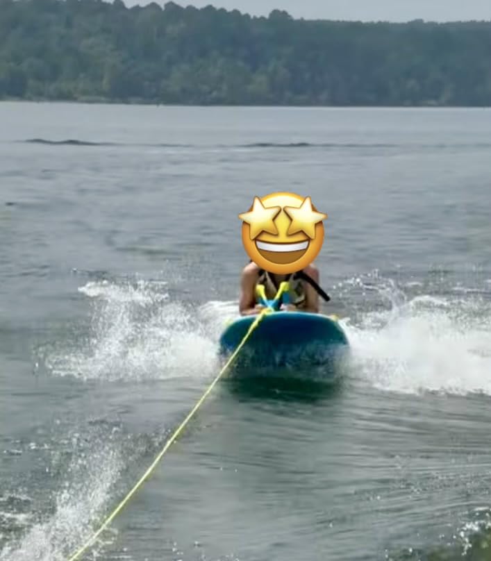You Got This 260 Board and Handle Combo with EVA Foam Padding, All-in-One Kneeboard, Wakeboard, Wakeskate, and Wakesurf Board for Kids, Teens, and Adults, 51.7