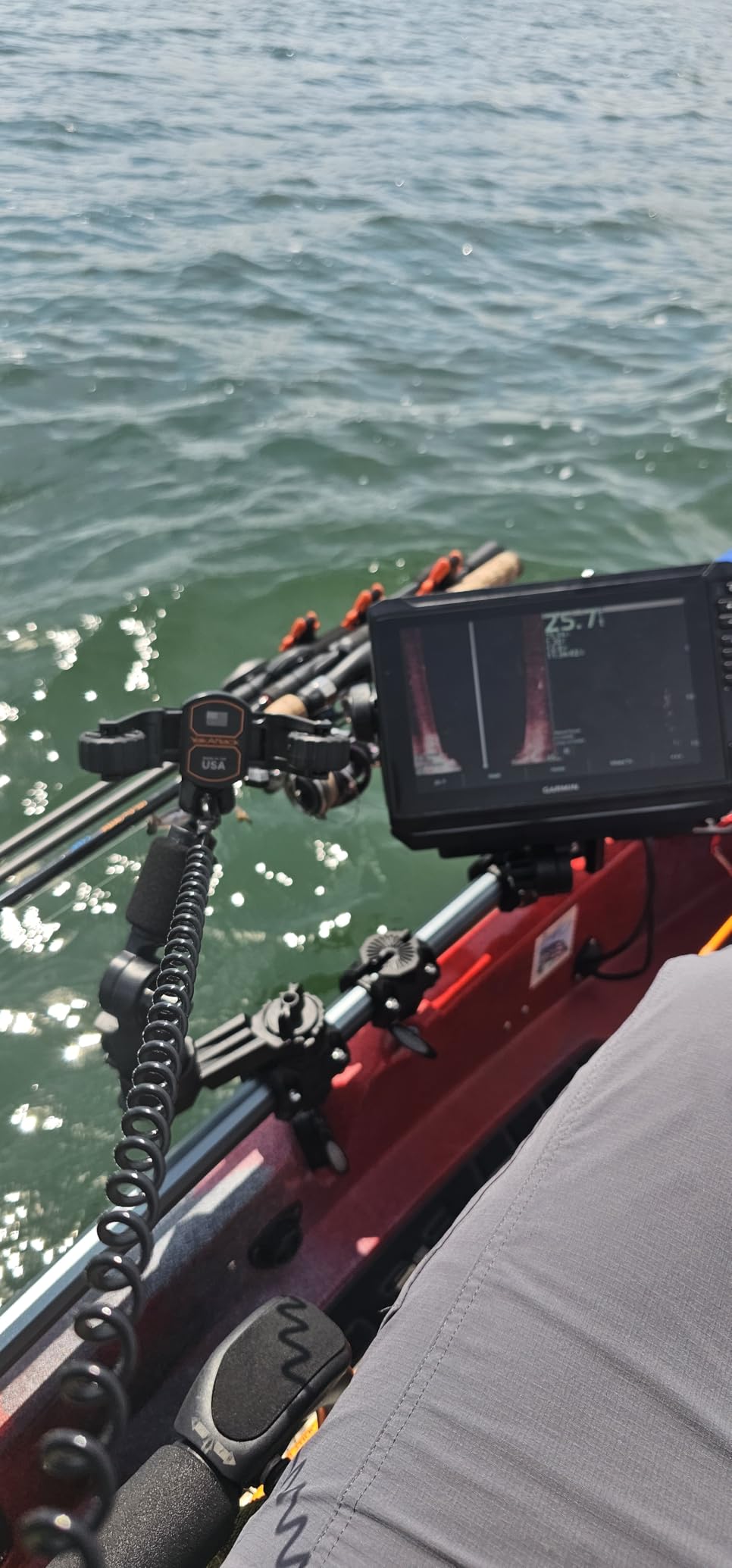 YakAttack RotoGrip Phone Holder Pro with LockNLoad Mount | Kayak Phone Mount for Fishing & Boating | One-Hand Operation | Fits iPhone 15 Pro Max, Galaxy S24 Ultra, Pixel 8 Pro | Made in USA customer photo 1