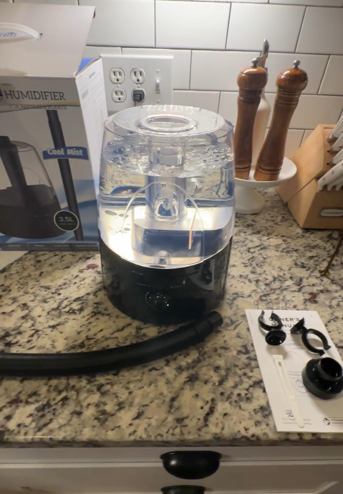 Reptile Fogger, Terrarium Humidifier, Plant Humidifier, Fog Machine Mister for Reptiles and Plants Vivarium, 3.5L Large Capacity, Ideal for Reptiles/Amphibians/Grow Room/Grow Tent Humidifiers customer photo 2