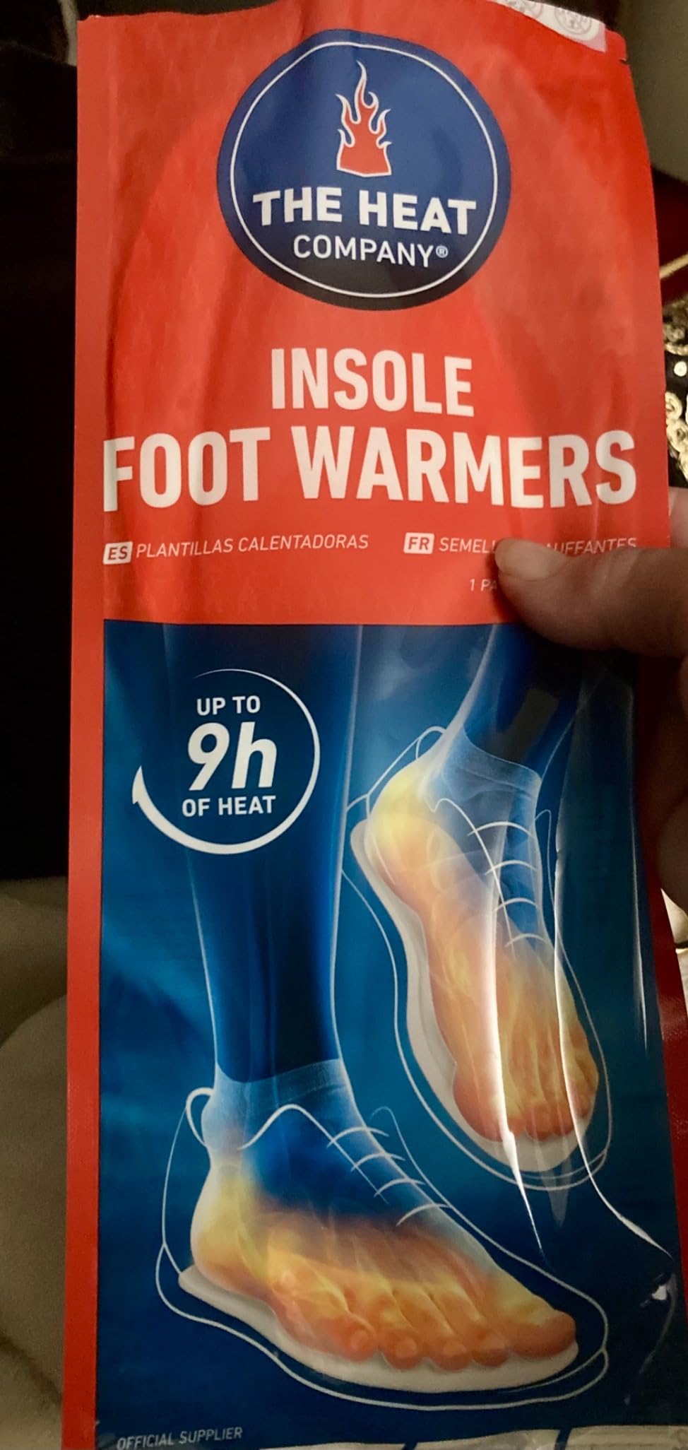 THE HEAT COMPANY Insole Foot Warmers - 6, 12 or 32 Pairs - S, M, L, XL - 9h of Warmth - Air Activated Feet Warmers - Purely Natural - Toe Warmers for Feet customer photo 1