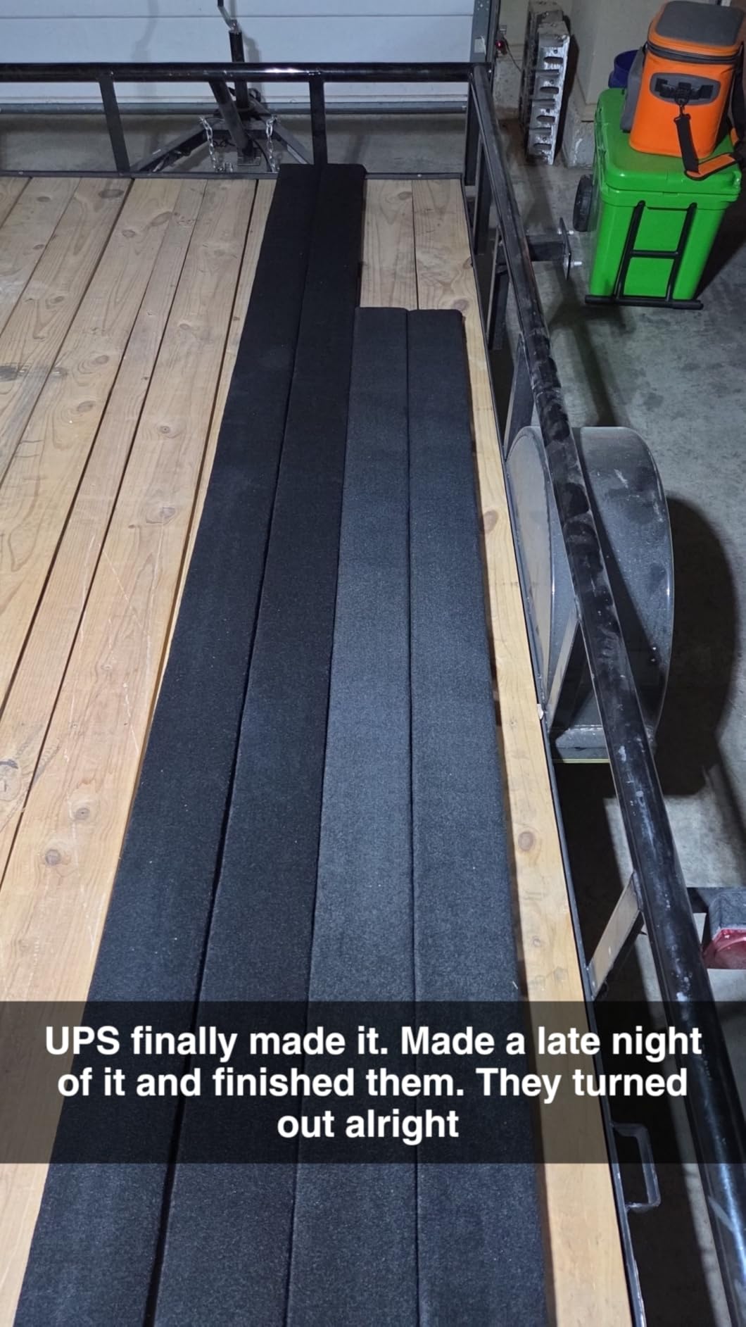Boat Trailer Bunk Carpet 25oz Extra Thick, 100ft x 12in Marine Trailer Bunk Carpets, Boat Carpet Waterproof, 5/16 Inch customer photo 2