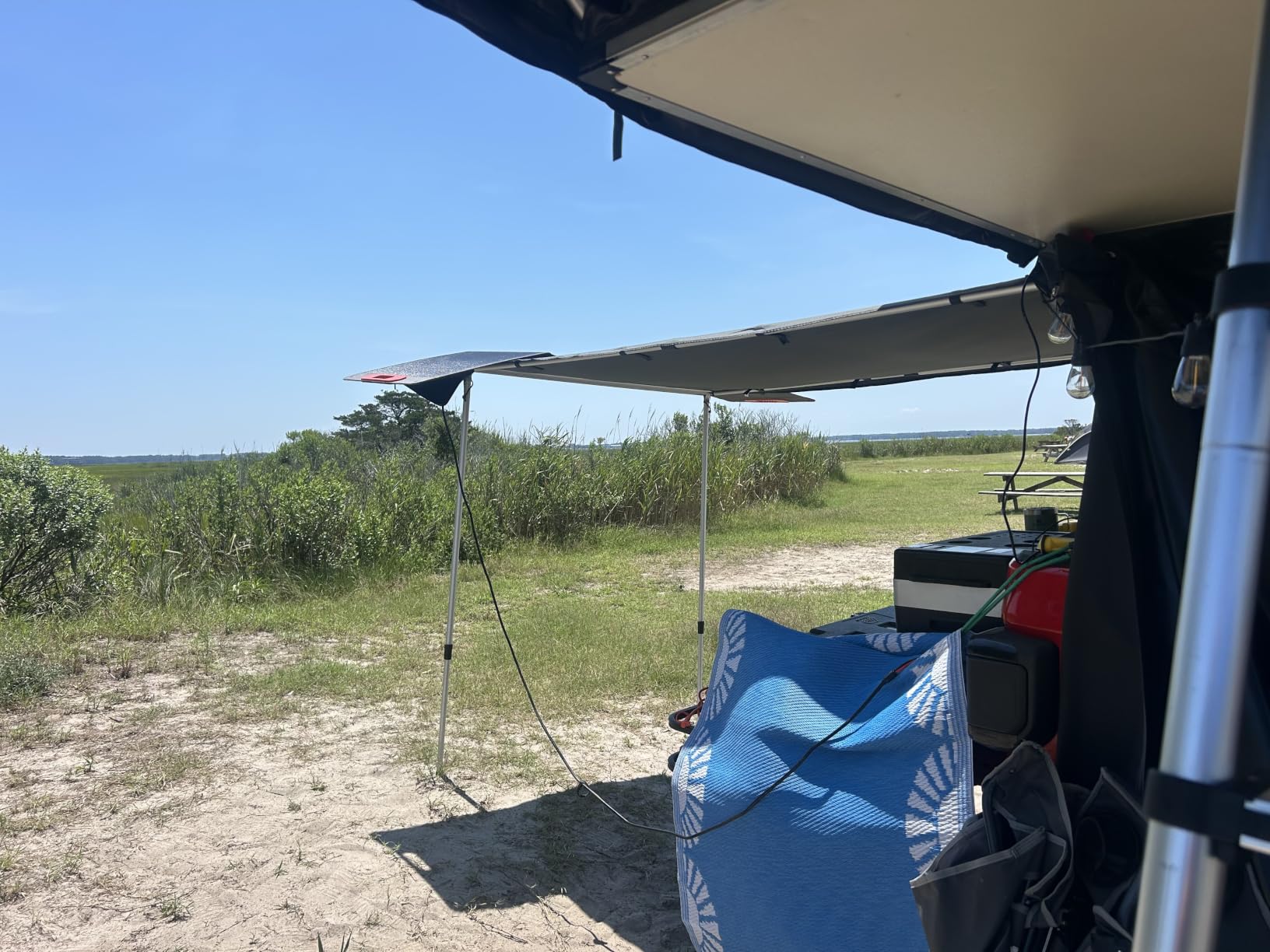 200W Portable Solar Panel for Power Station, 24% High Efficiency ETFE Foldable Solar Panel Charger, QC3.0, Type-C 60W, MC4 Output, IP65 Waterproof, for Outdoor Camping, RV, Emergency Power Supply customer photo 1