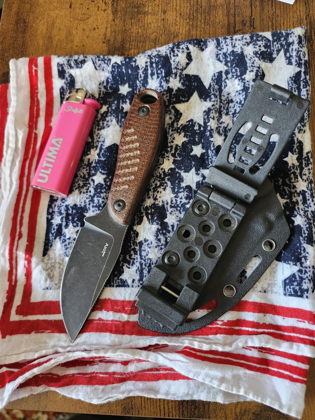 Kizer Hare Fixed Blade Knife with Sheath, 3.14