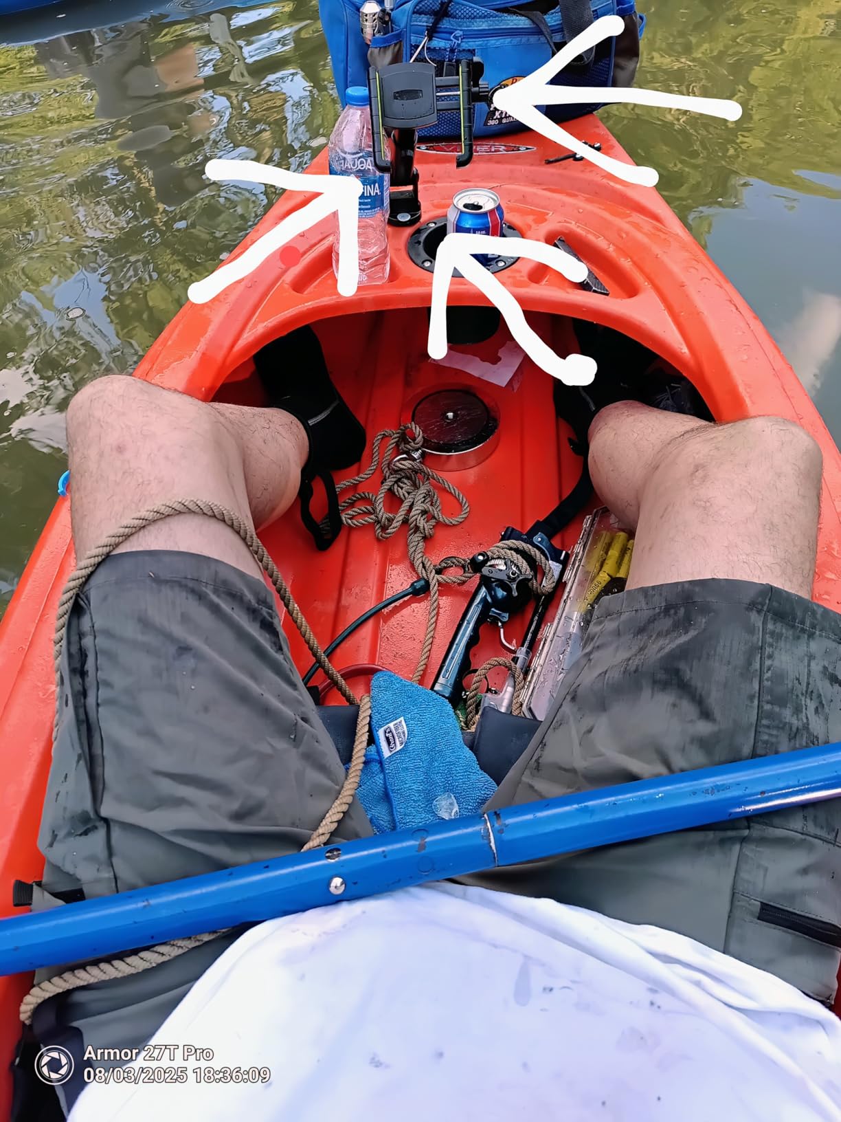 Hikeen Kayak Phone Holder, 360° Adjustable Phone Holder with Long Arm, Kayak Fishing Accessories, Kayak Phone Mount Compatible with Smartphone from 4''-7''（1Pack） customer photo 1
