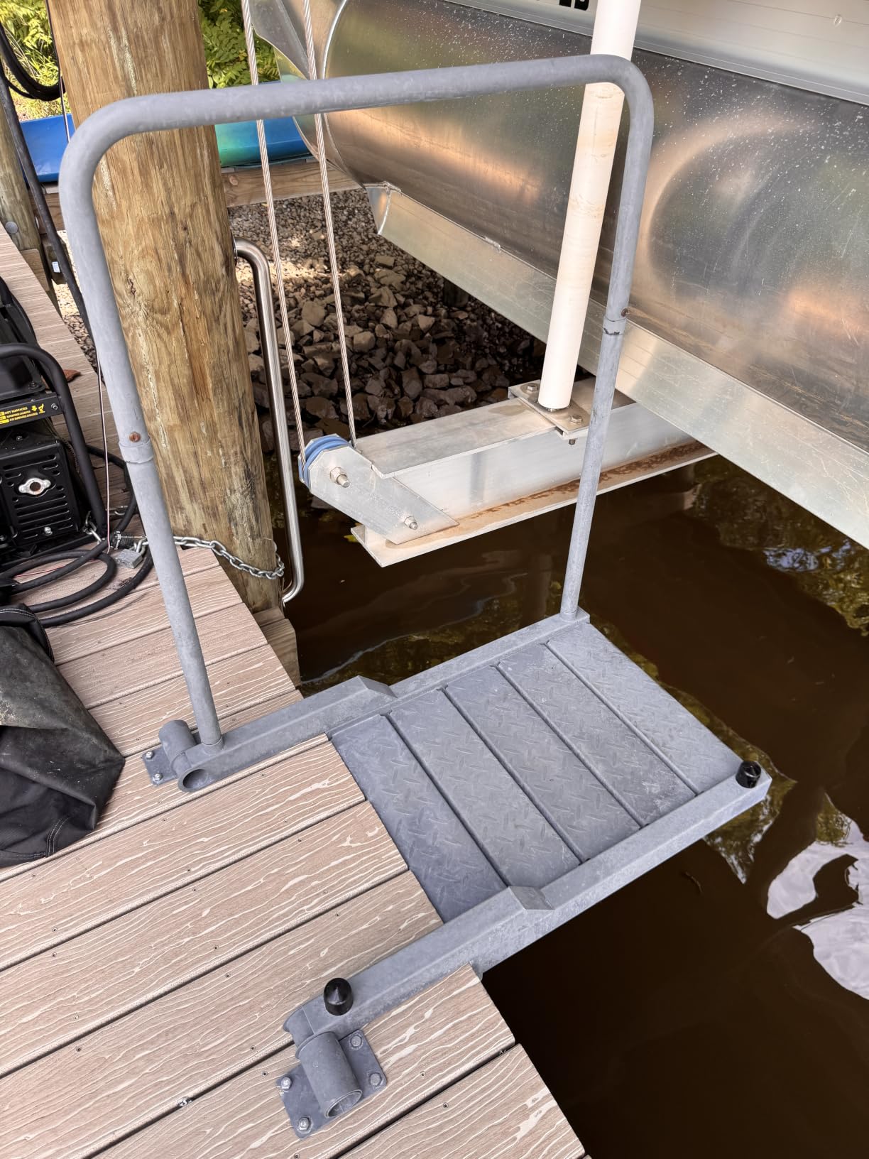 THOOUM Boat Boarding Platform and Dock Extension to Step Up & Down (Fixed), Boat Boarding Platform Dock Step for Boat Lifts customer photo 1