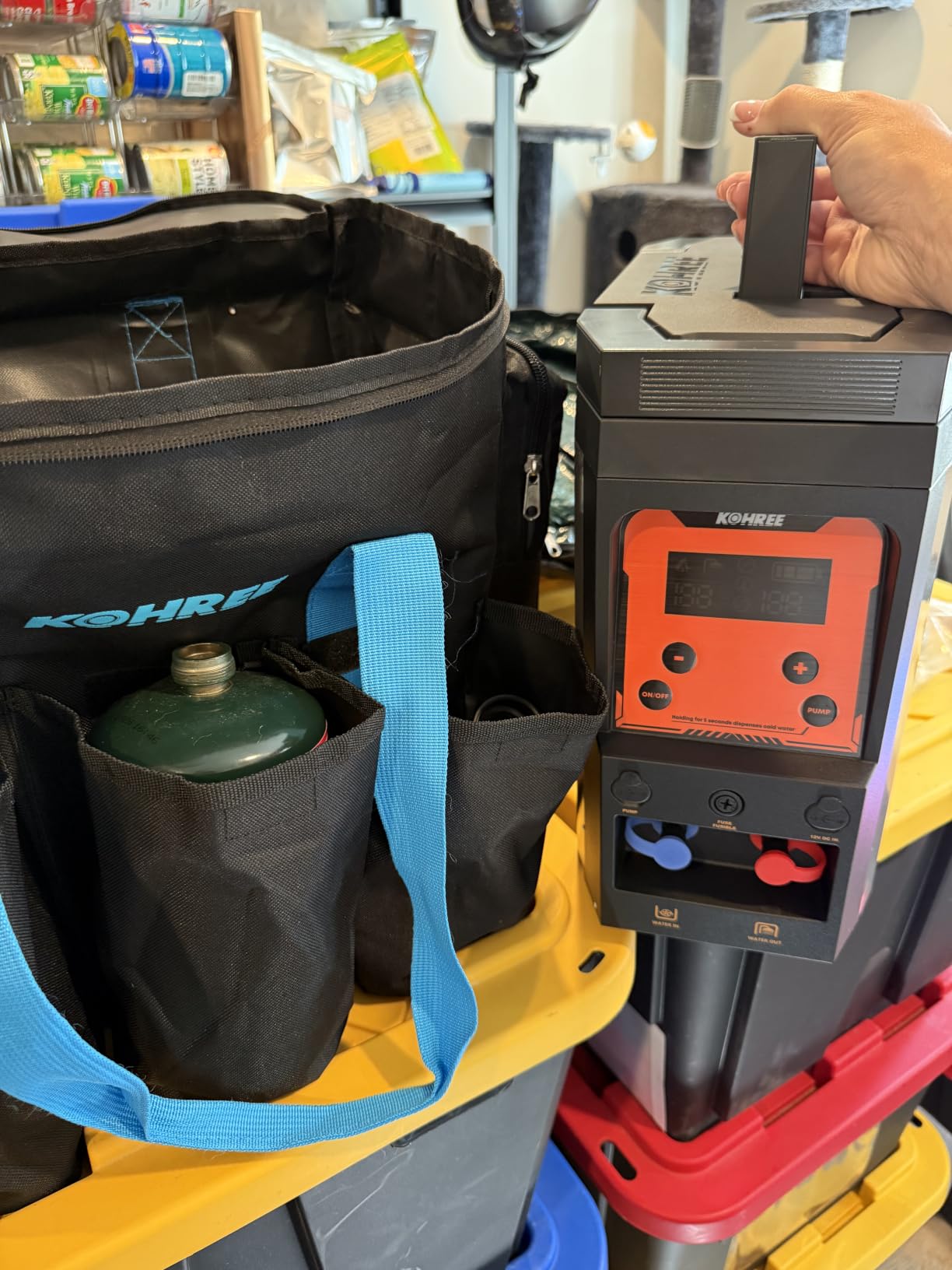 Kohree Helios 20 Pro, Portable Water Heater for Outdoor Camping | 20,000 BTU, 4000mAh, Rechargeable Battery, Shower Pump, Showerhead, Instant Hot Propane Water Heater On Demand customer photo 1