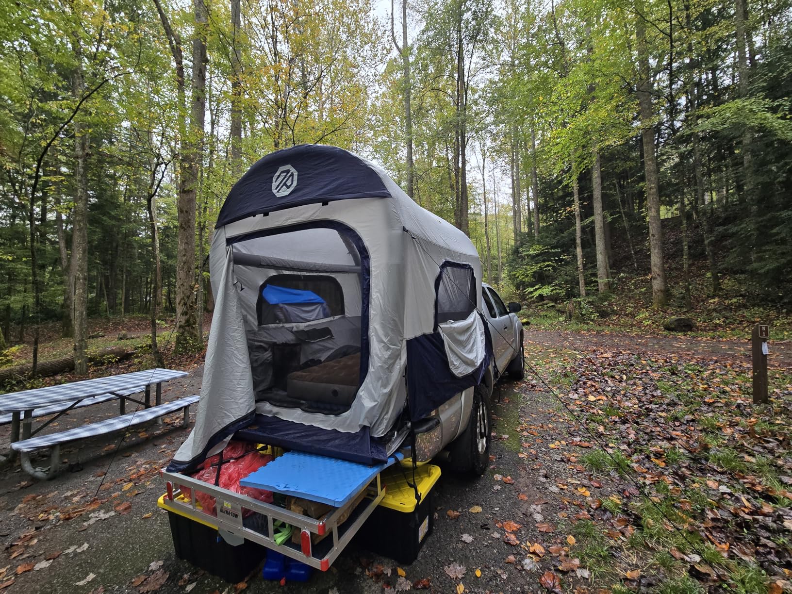 Niphean Truck Bed Tent for Camping 5.5ft-8ft for 2+1 People, 2 Mins Fast Setup Inflatable Pickup Truck Tent, PU 3000mm Waterproof & High-Strength Windproof, Spacious Interior for Multi-Landscape customer photo 1