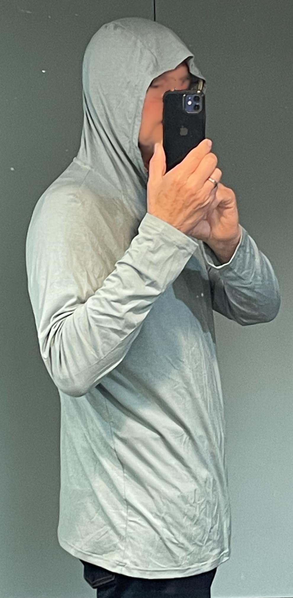 BAMBOO COOL Men's UPF 50+ Sun Protection Hoodies Soft and Lightweight Long Sleeve SPF Fishing Thumbhole Shirts Hooded customer photo 1