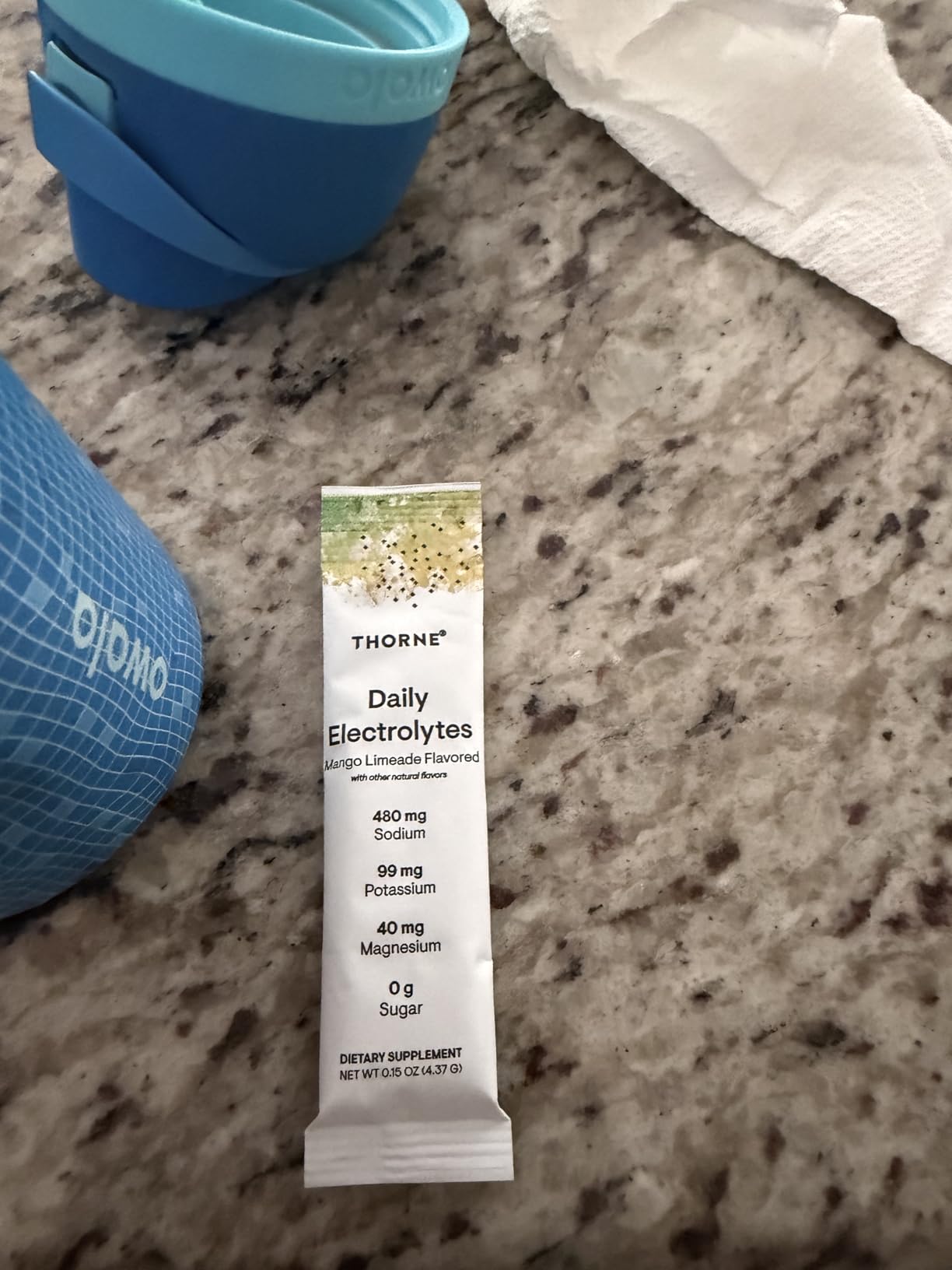 THORNE Daily Electrolytes, Electrolyte Powder Drink Mix, 30 Stick Packs customer photo 2