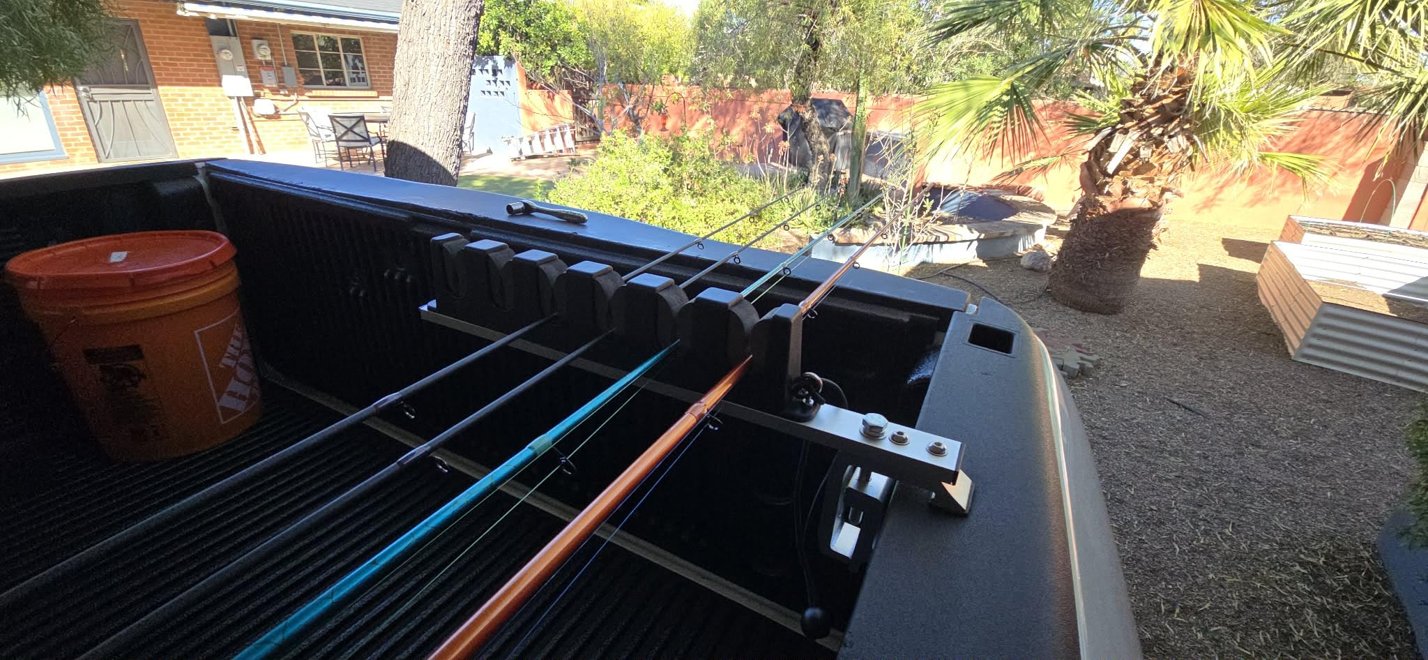 Aluminum Fishing Rod Holder for Truck Bed Holds 4 Fishing Rods, Truck Bed Fishing Rod Holder for Pickup customer photo 2