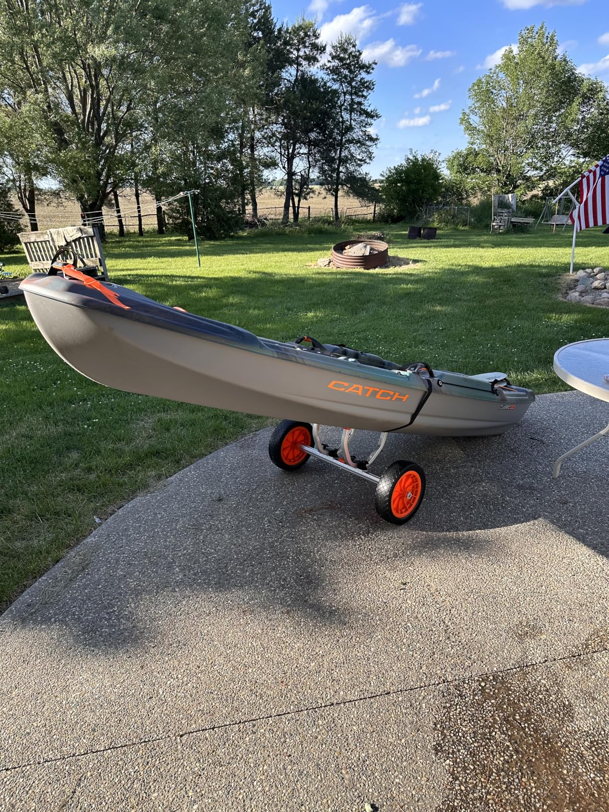 VEVOR Kayak Cart, Heavy Duty 450 LBS Load Capacity Kayak Trailer, Detachable Canoe Trolley Cart with Adjustable Width & Nonslip Support Foot, 12'' Solid Tires for Kayaks Canoes Float Mats Paddleboards customer photo 1