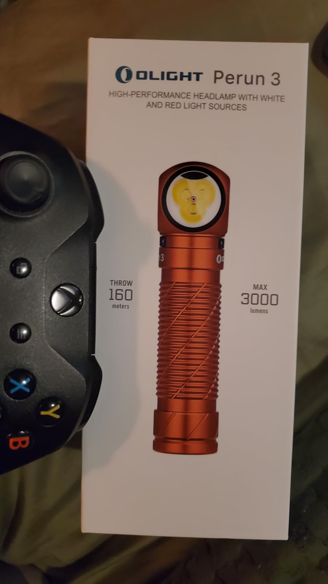 OLIGHT Perun 3 Headlamp Rechargeable, Red Light, Waterproof, OD Green | 3000 Lumens, 160M Beam Distance, 2-in-1 Headlamp Flashlight, IP68, Magnetic Tailcap, Long Runtime for Camping, Hiking, Work customer photo 2