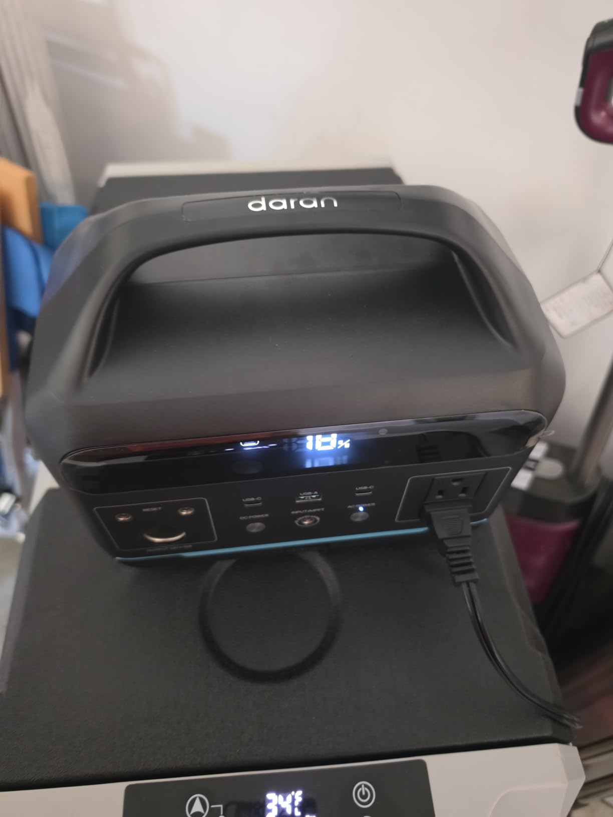 DARAN Portable Power Station 600W (1200W Surge) - 288Wh Solar Generator LiFePO4 Battery with AC DC Outlets, 8.3LB Portable Charging Station for Camping, RV, Home, Emergency (Solar Optional) customer photo 1