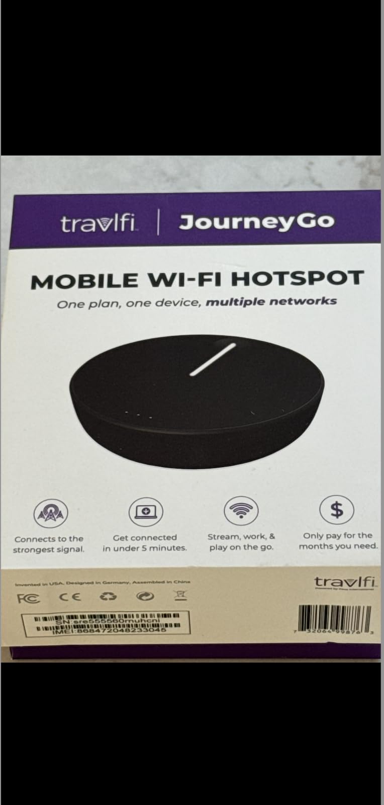 TravlFi JourneyGo LTE RV WiFi Hotspot | RV Internet with Multiple Networks, Pay As You Go and No Contracts | Portable Internet for Travel, Motorhomes and Campers customer photo 2