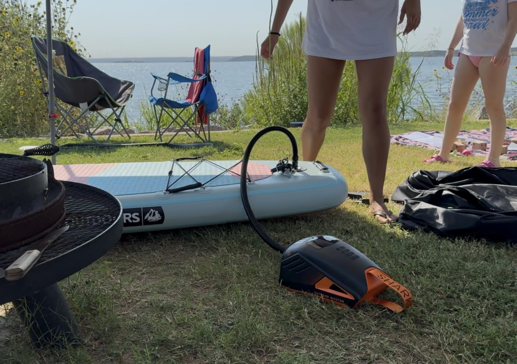 OutdoorMaster Shark 3 Paddle Board Pump Electric 74Wh- 3'50