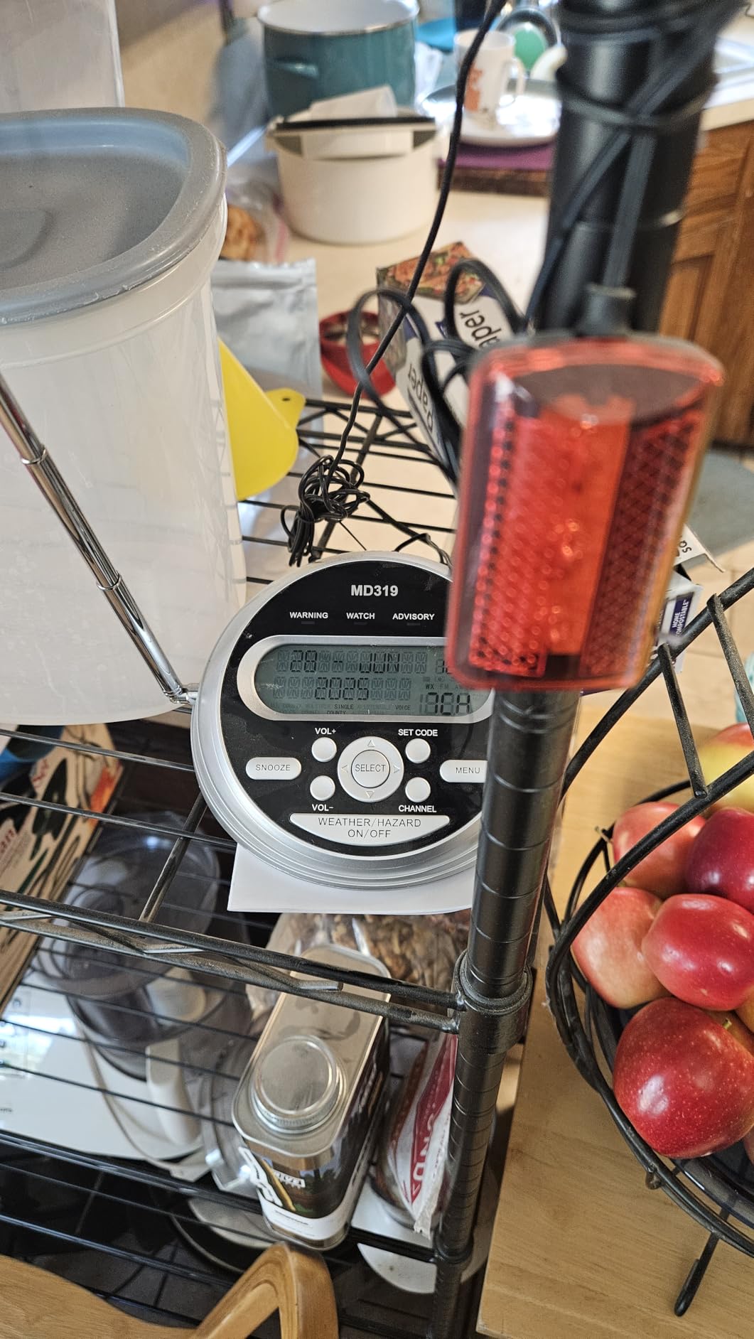 Weather Alert Radio with 23 County Codes, 80+ NOAA Alerts, for Tornado, Storm | S.A.M.E Localized Programming, External Antenna, Warning Light, Battery Backup, Alarm Clock, Home & Emergency customer photo 2