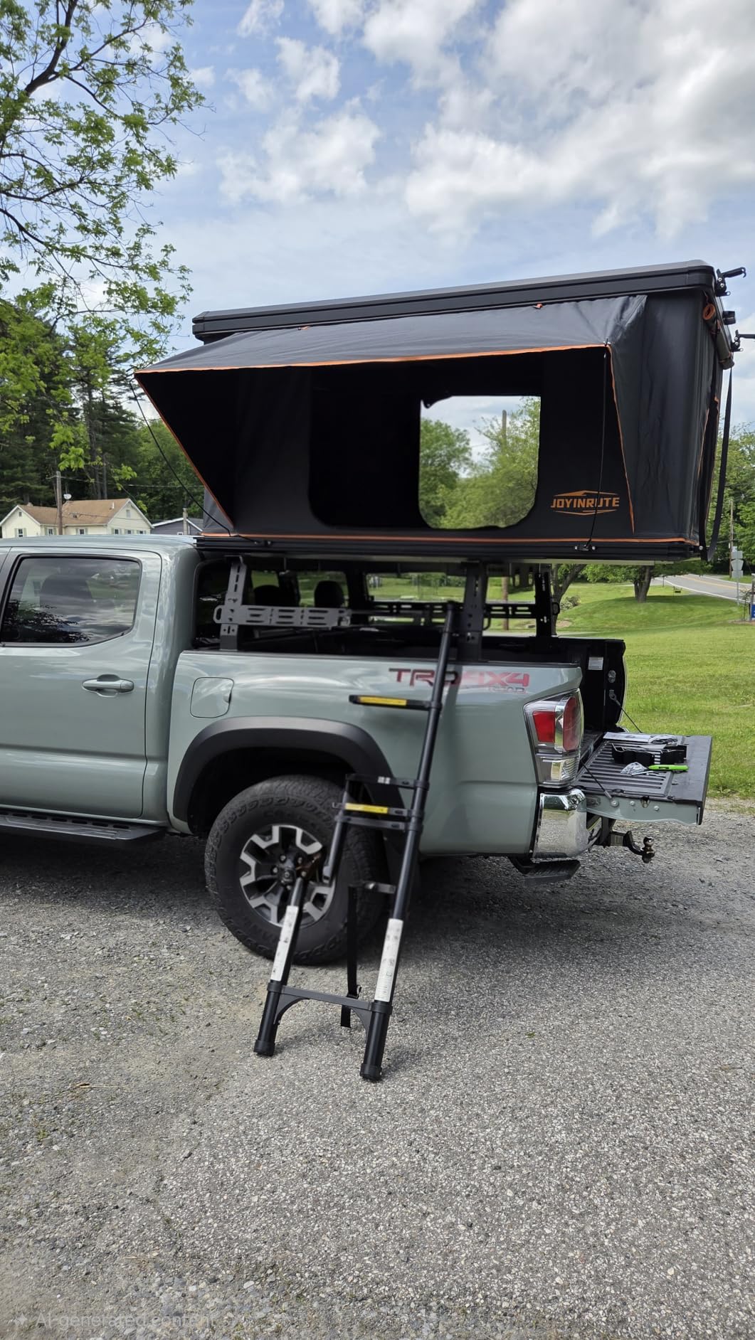 Rooftop Tent Hard Shell, Aluminum Pop Up 2-3 Person Roof Top Hardshell for Camping Truck Van Suitable for Jeep SUV Car customer photo 1
