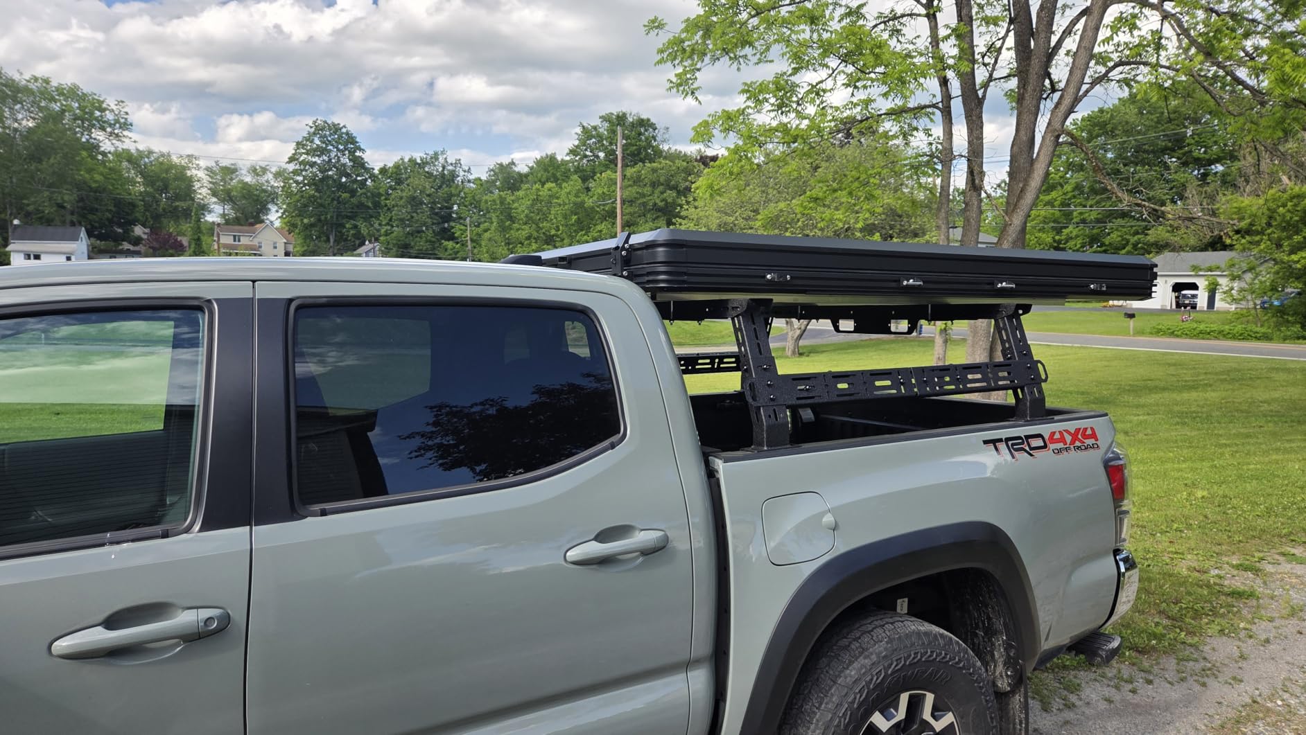 Rooftop Tent Hard Shell, Aluminum Pop Up 2-3 Person Roof Top Hardshell for Camping Truck Van Suitable for Jeep SUV Car customer photo 2