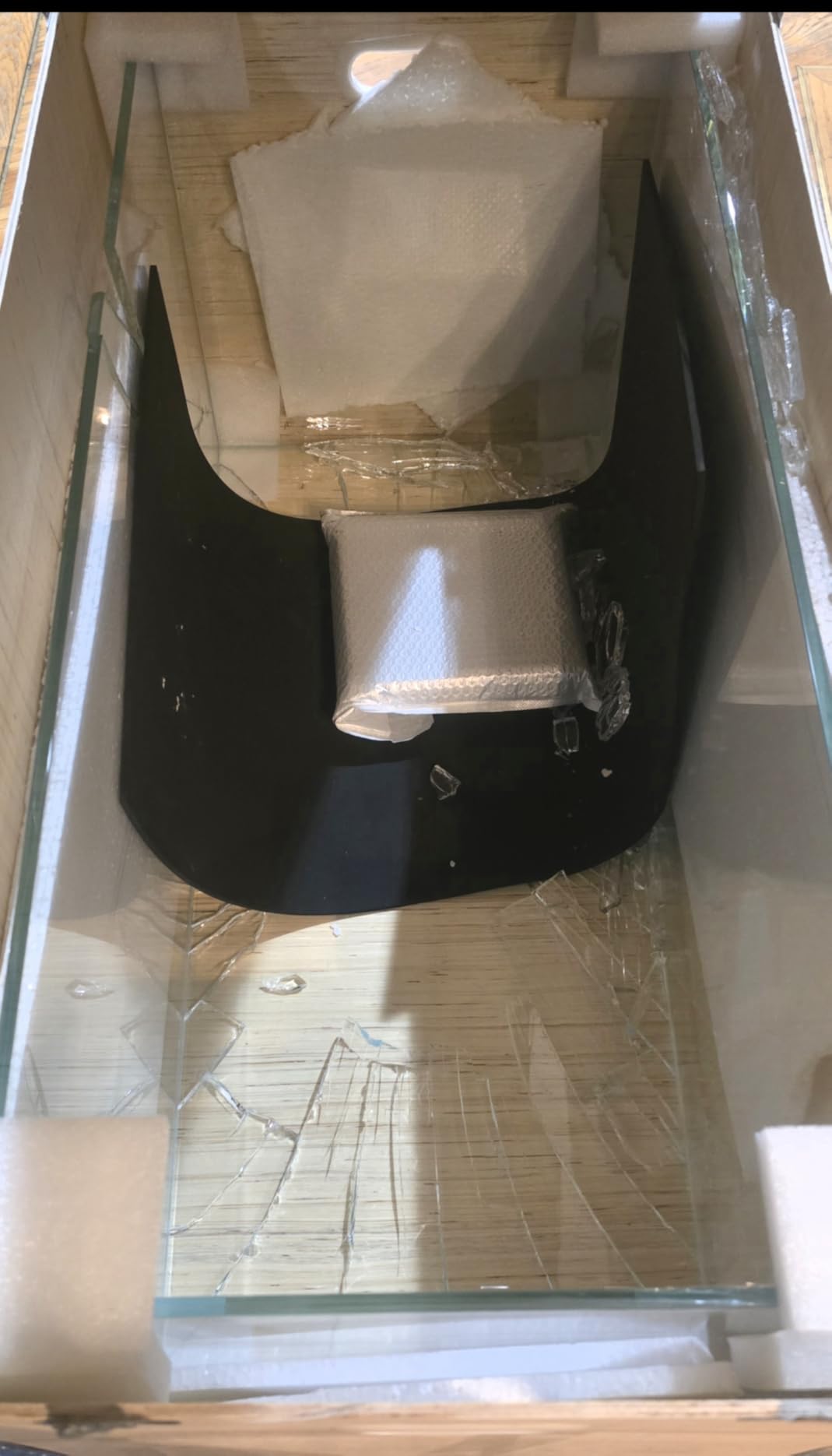 Allcolor Ultra Clear Rimless Aquarium Tank 40 Gallon Low Iron Glass Side Filtration + Anti-Jumping Net customer photo 2