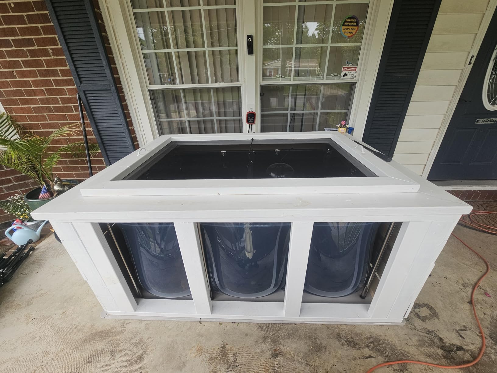 VEVOR KOI Aquarium Tank Above Ground Fish Pond, 127 Gallon Foldable Canvas Fish Pool Pond with Clear Viewing Panel, Outdoor/Indoor No Dig Turtle Goldfish Pond with 304SS Frame and Drain Valve customer photo 2