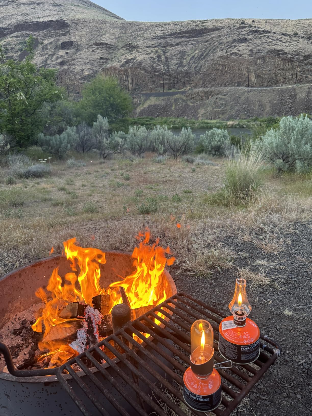 Fire-Maple Tulip Camping Lantern Portable Propane/Isobutane Gas Lanterns | No Mantles, No Oil, No Electricity, Warm Natural Flame Light, Built in Jet Cleaning Needle, 84g customer photo 1