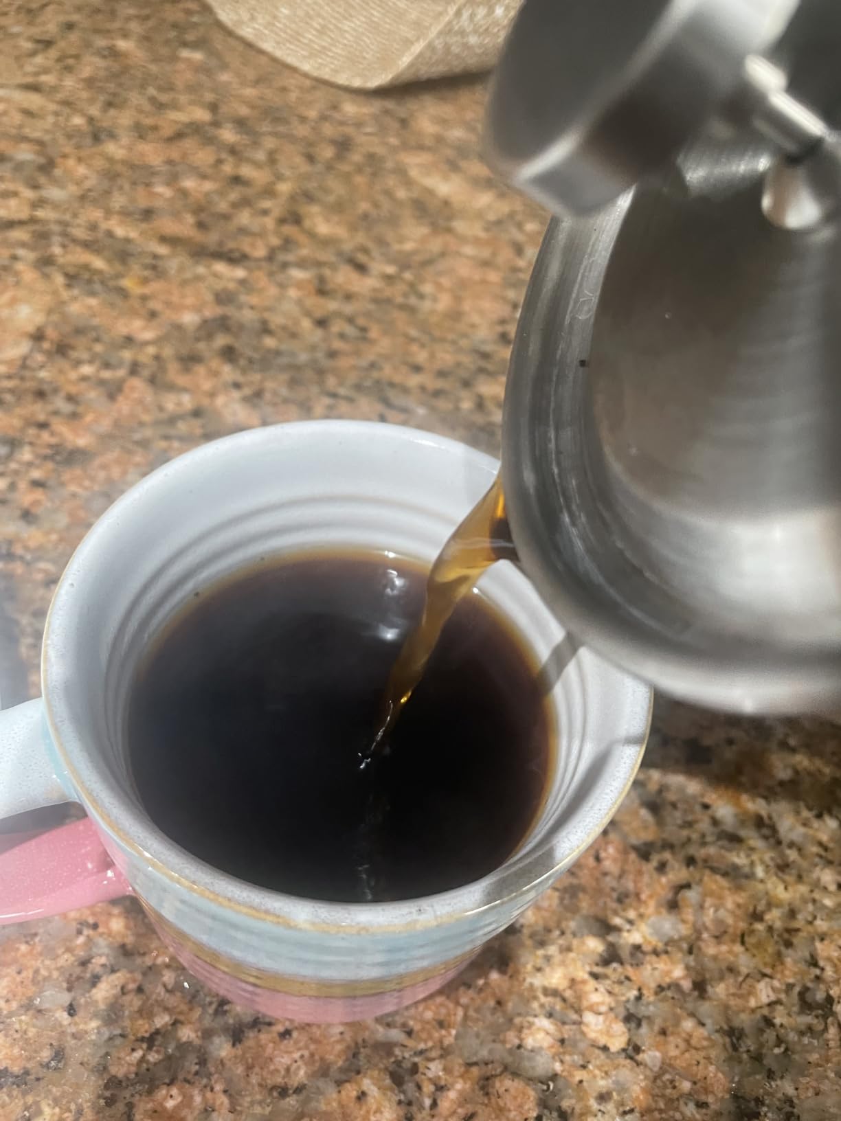 Coghlan's Stainless Steel French Press Coffee Maker - 4-Cup (32 oz), Campfire & Stovetop Safe, Portable & Durable - Fine Mesh Filter, Folding Handle, Dishwasher Safe - For Camping, Travel, or Home customer photo 1