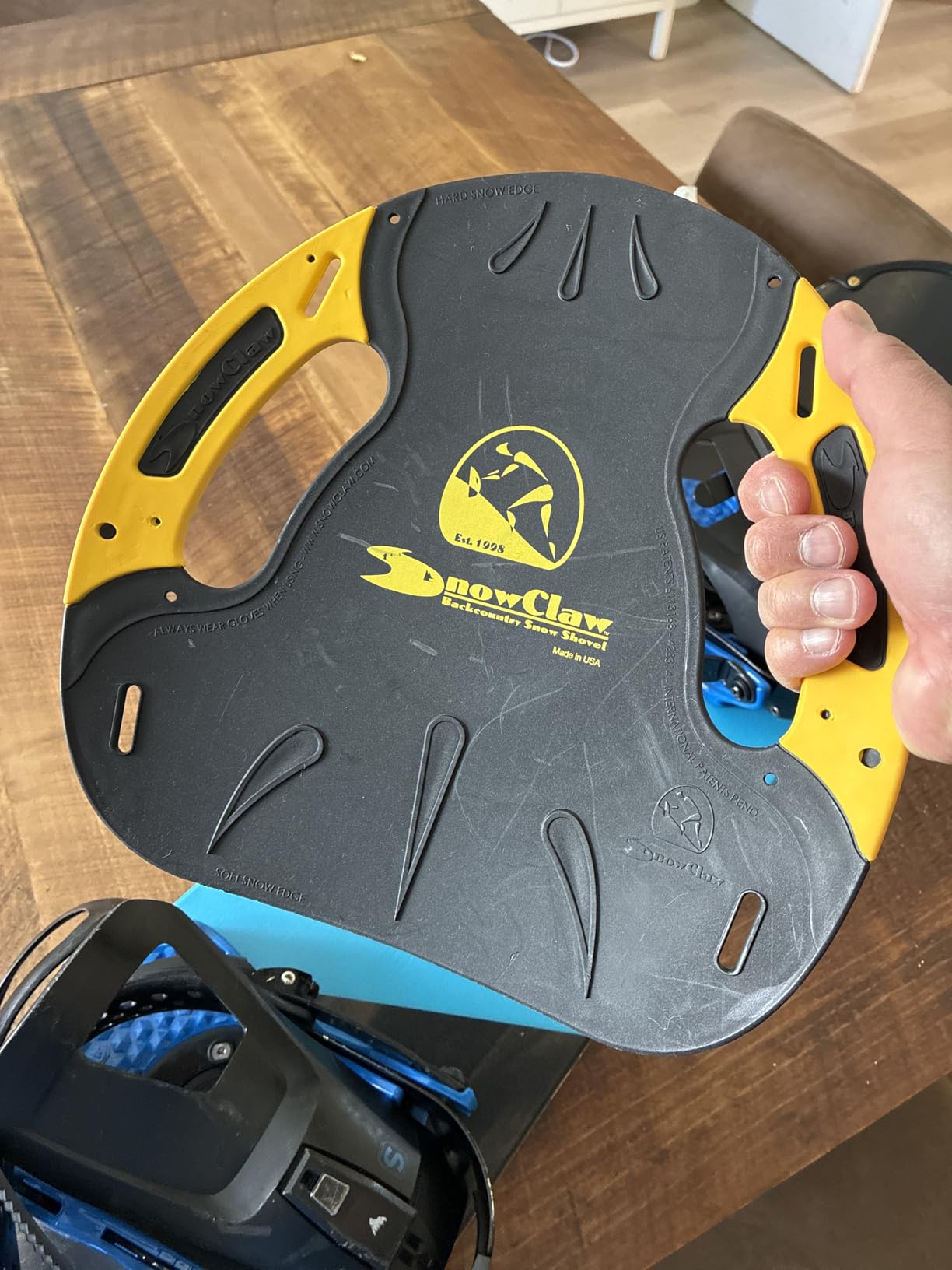 Backcountry Snow Shovel, Ultra-Light, Snow Anchor, Emergency Splint, Multi-Use Tool, Great for Digging Snow Caves, Easily Fits in Any Backpack customer photo 1