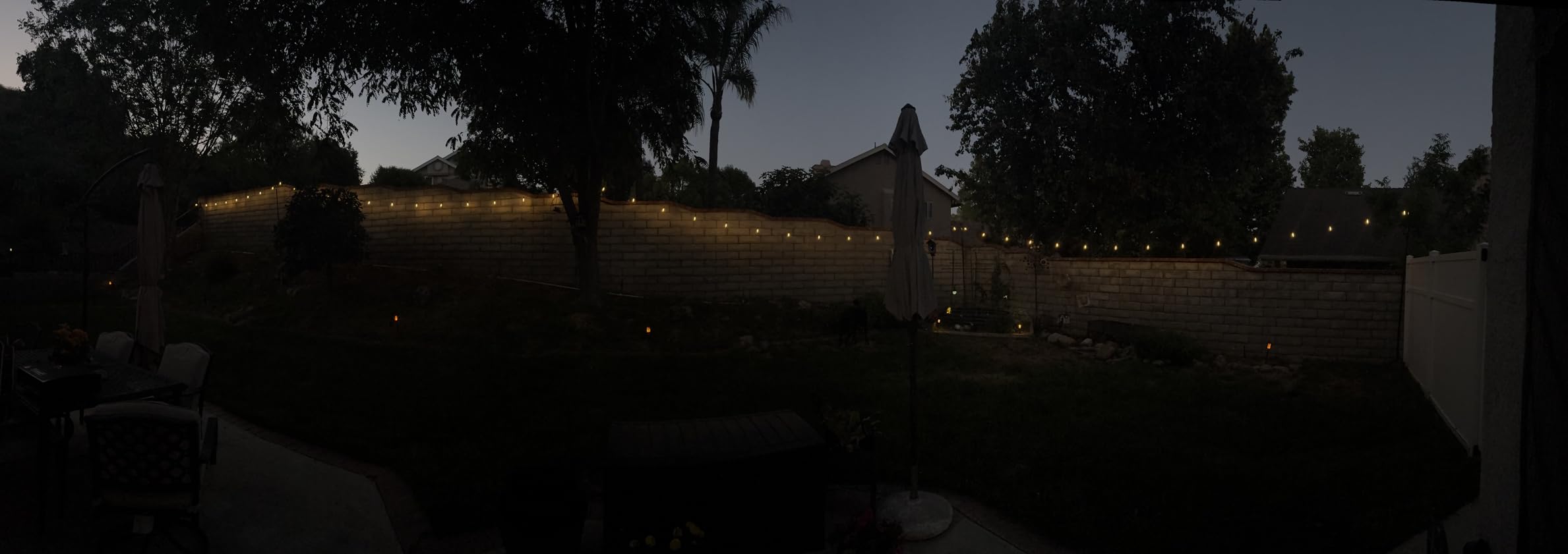Brightown 100FT Solar String Lights Outdoor Waterproof with Remote, 31+2 LED Shatterproof Bulbs, Dimmable & Timable, 3 Light Modes, Solar Lights for Backyard Party Patio Decor - 26Hrs Runtime customer photo 2