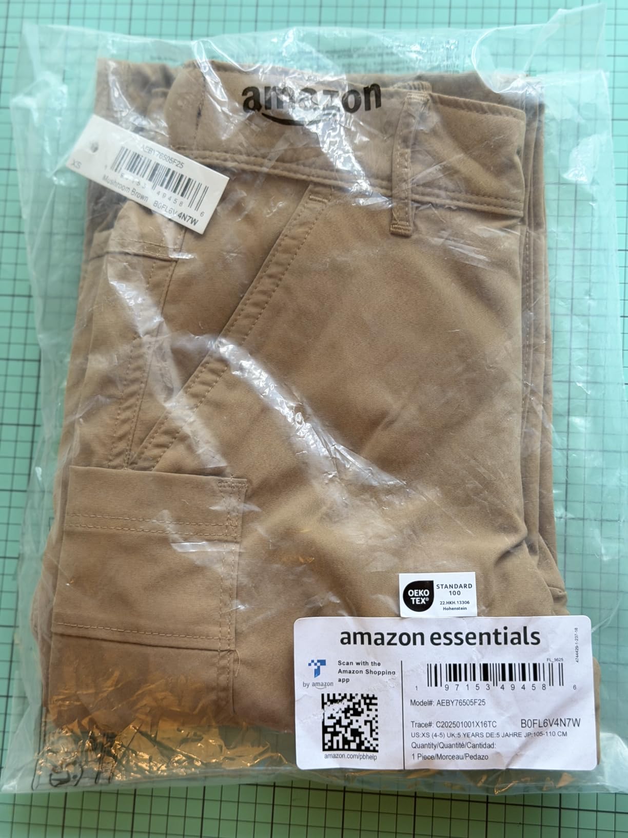 Amazon Essentials Boys' Water Repellent Regular Fit Active Hiking Outdoor Pants customer photo 1